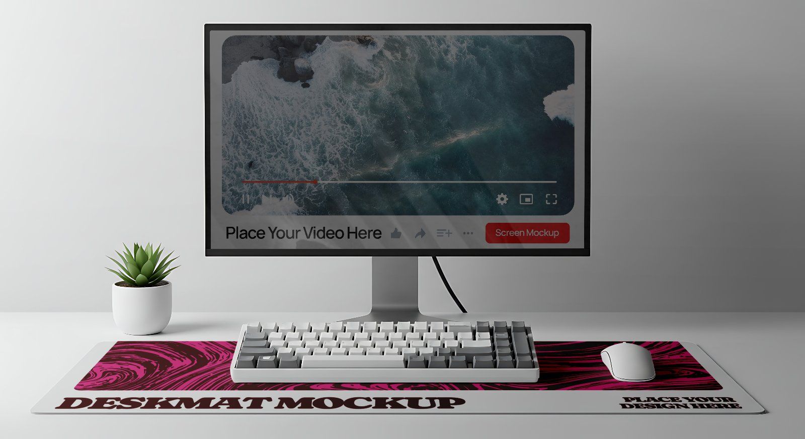 10 Premium Deskmat Mockup Collection