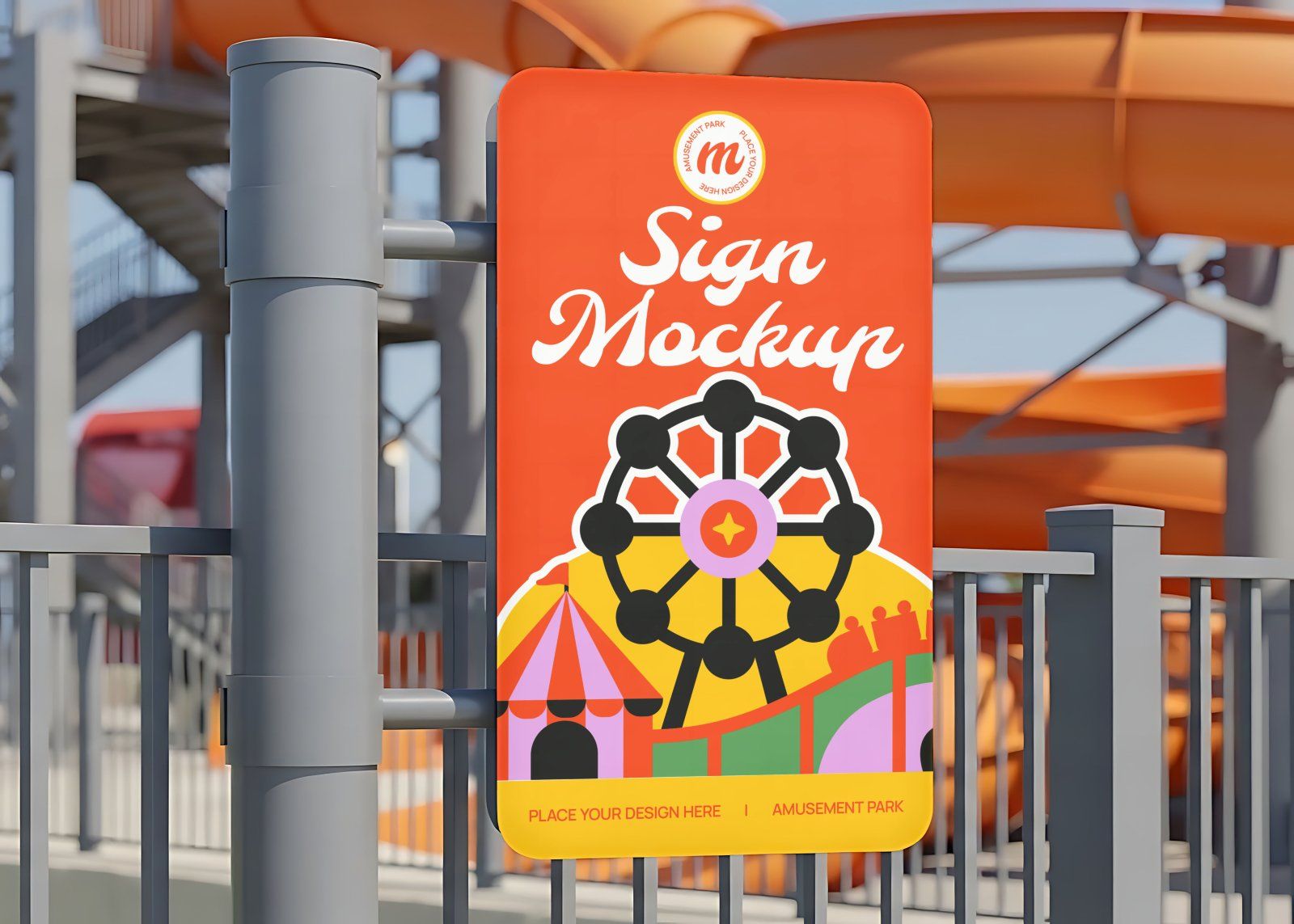 Premium Amusement Park Mockup