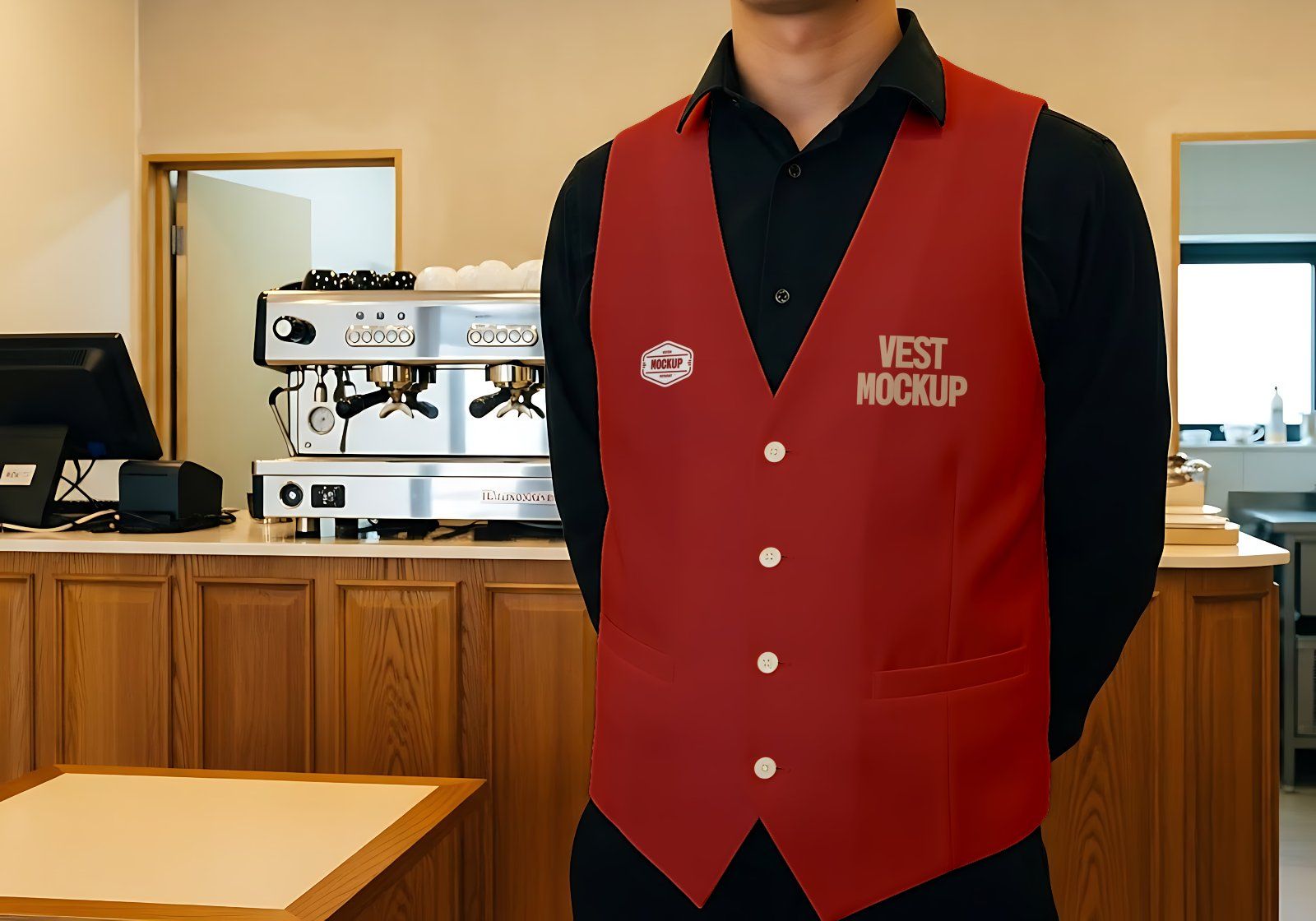 Premium Branding Western Food Restaurant Mockup