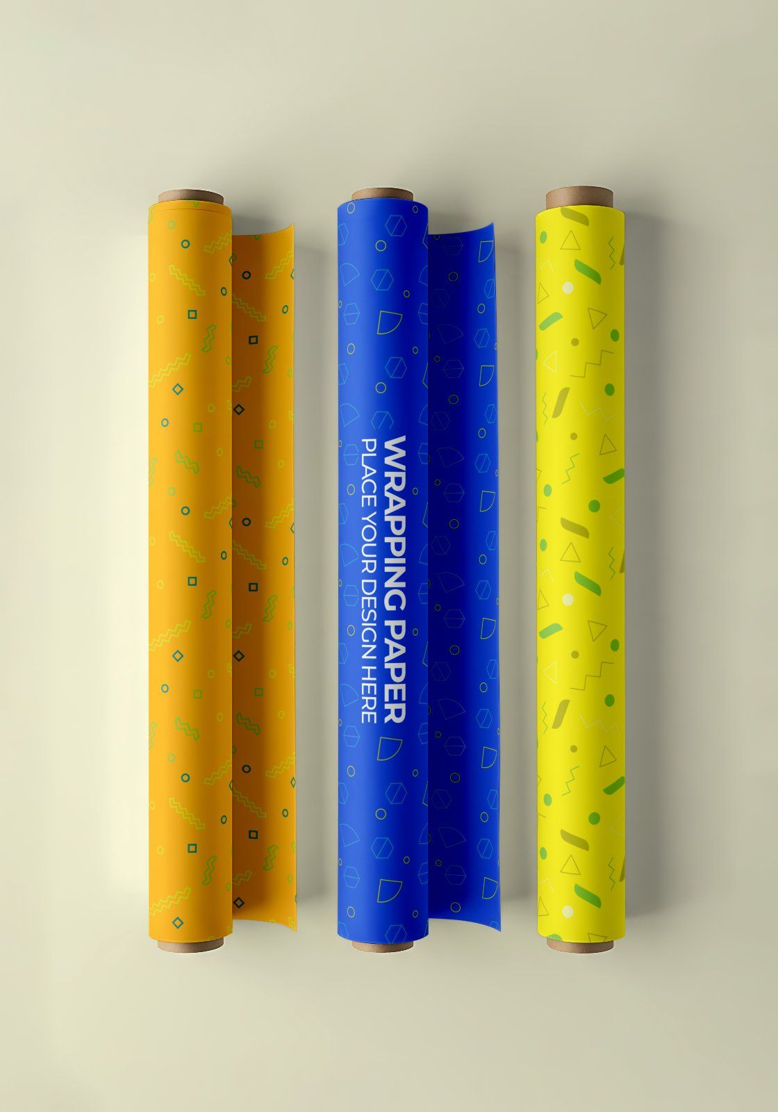 15 Premium Warpping Paper Mockup