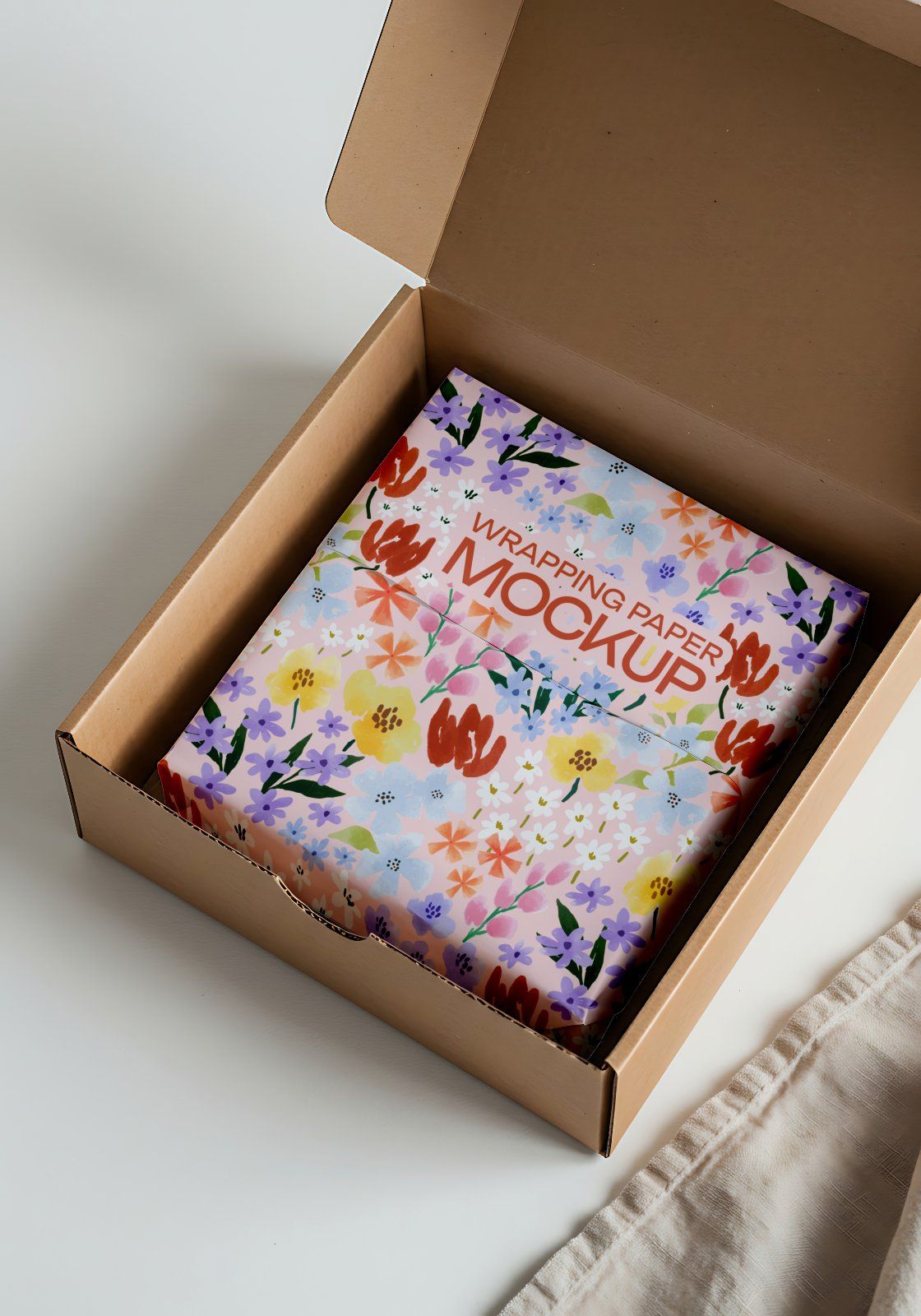 15 Premium Warpping Paper Mockup