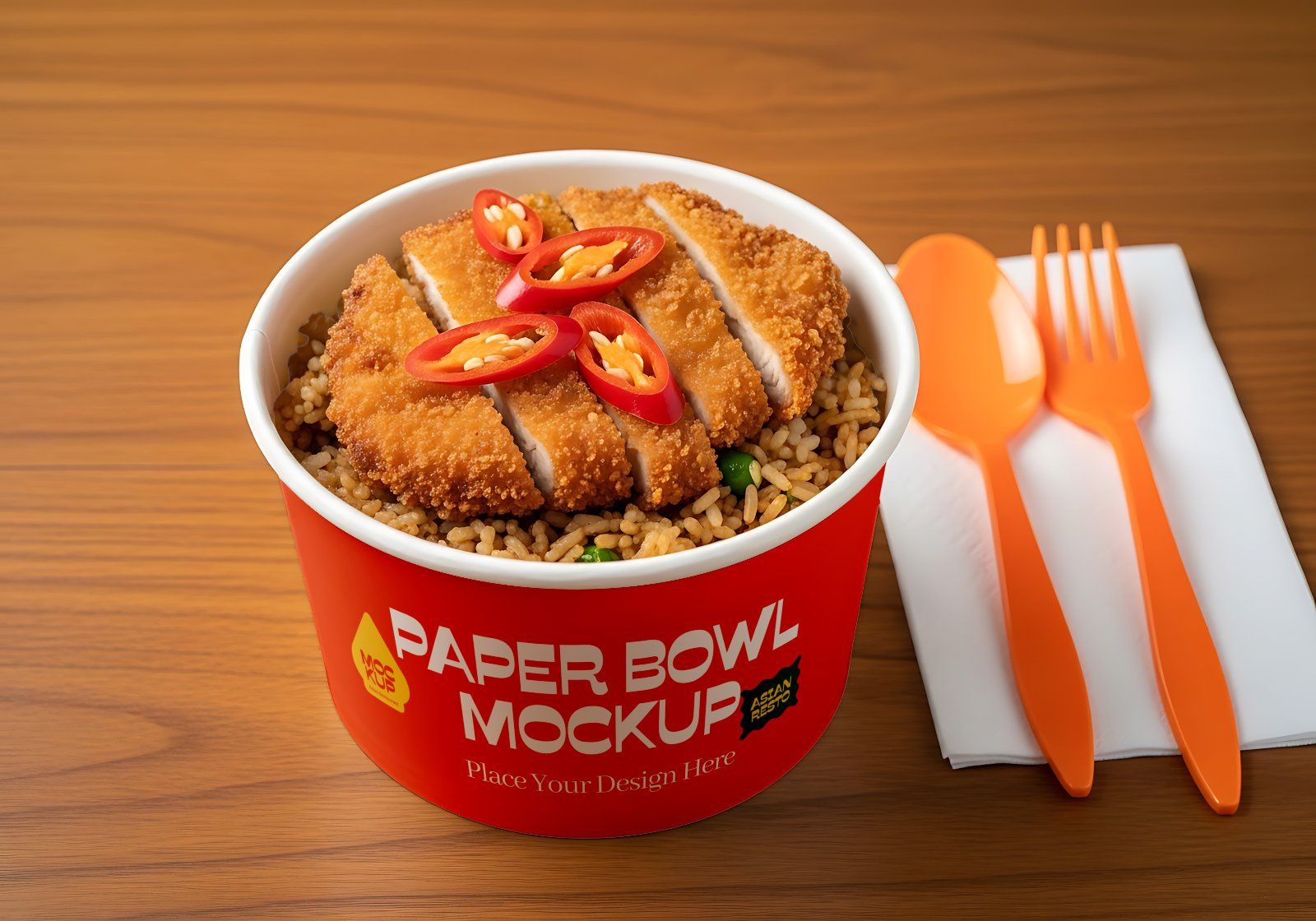 Asian Restaurant Mockup Bundle – 15 PSD Templates for Food & Packaging Branding