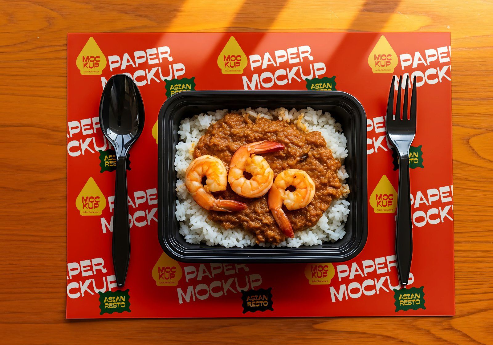 Asian Restaurant Mockup Bundle – 15 PSD Templates for Food & Packaging Branding