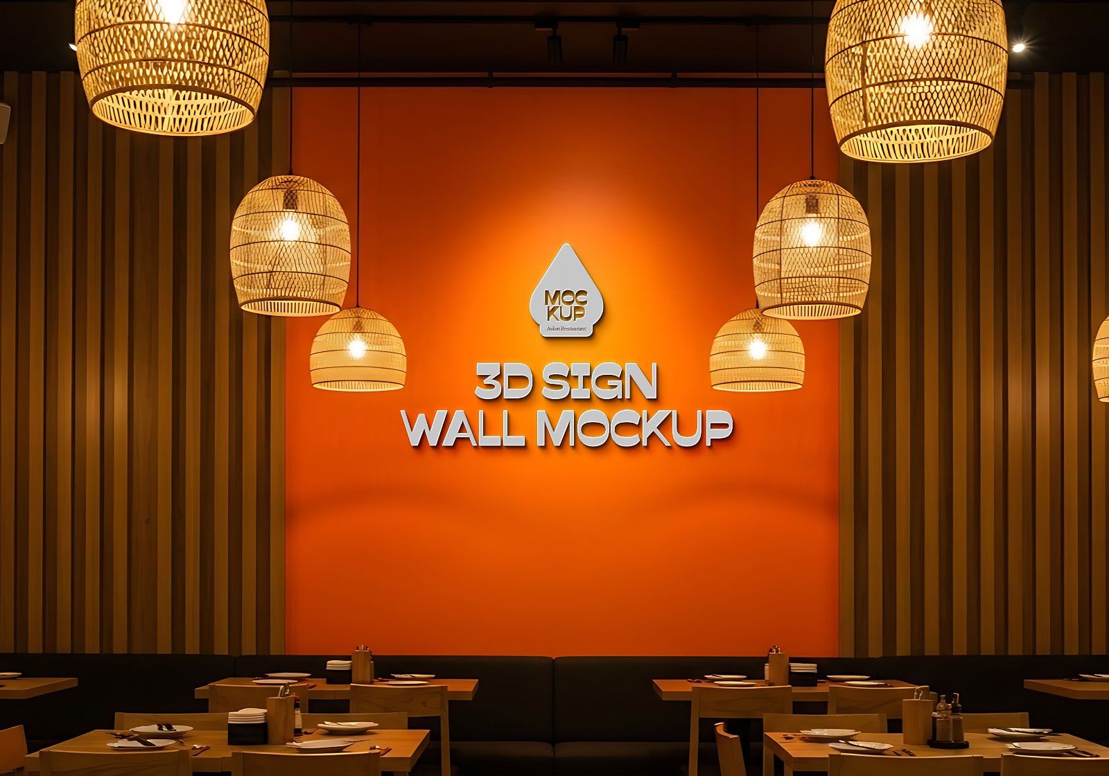 Asian Restaurant Mockup Bundle – 15 PSD Templates for Food & Packaging Branding