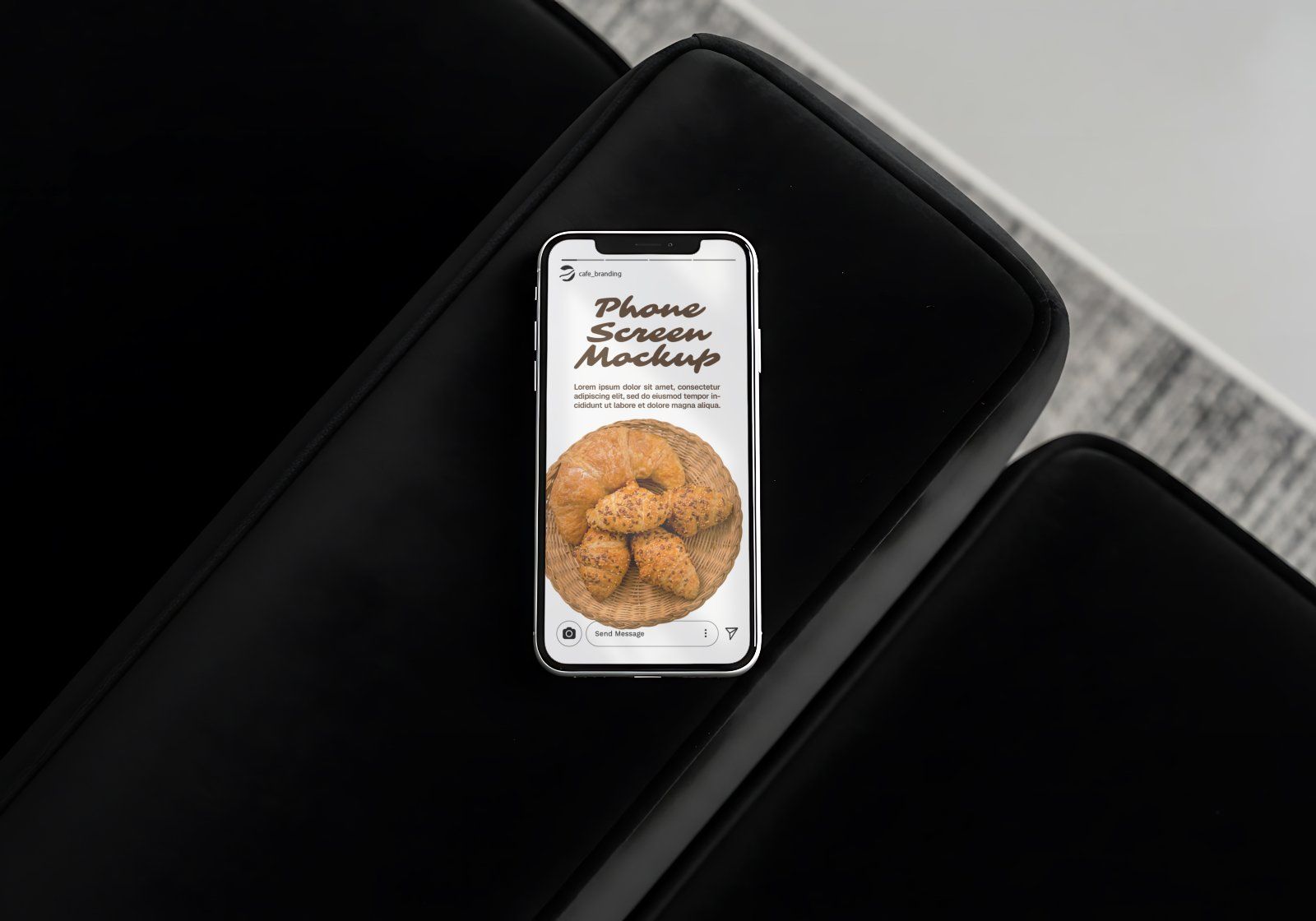 Premium Branding Brown Coffee Cafe Mockup