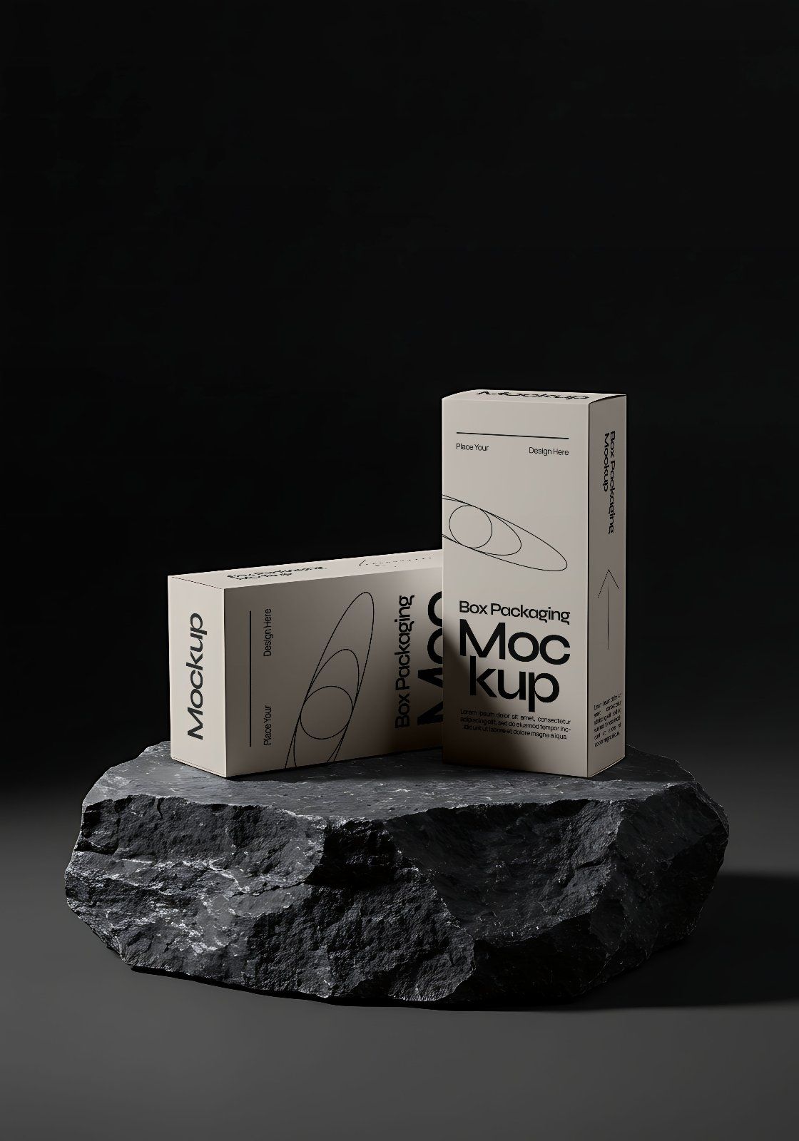 Premium Stone Branding Mockup Bundle