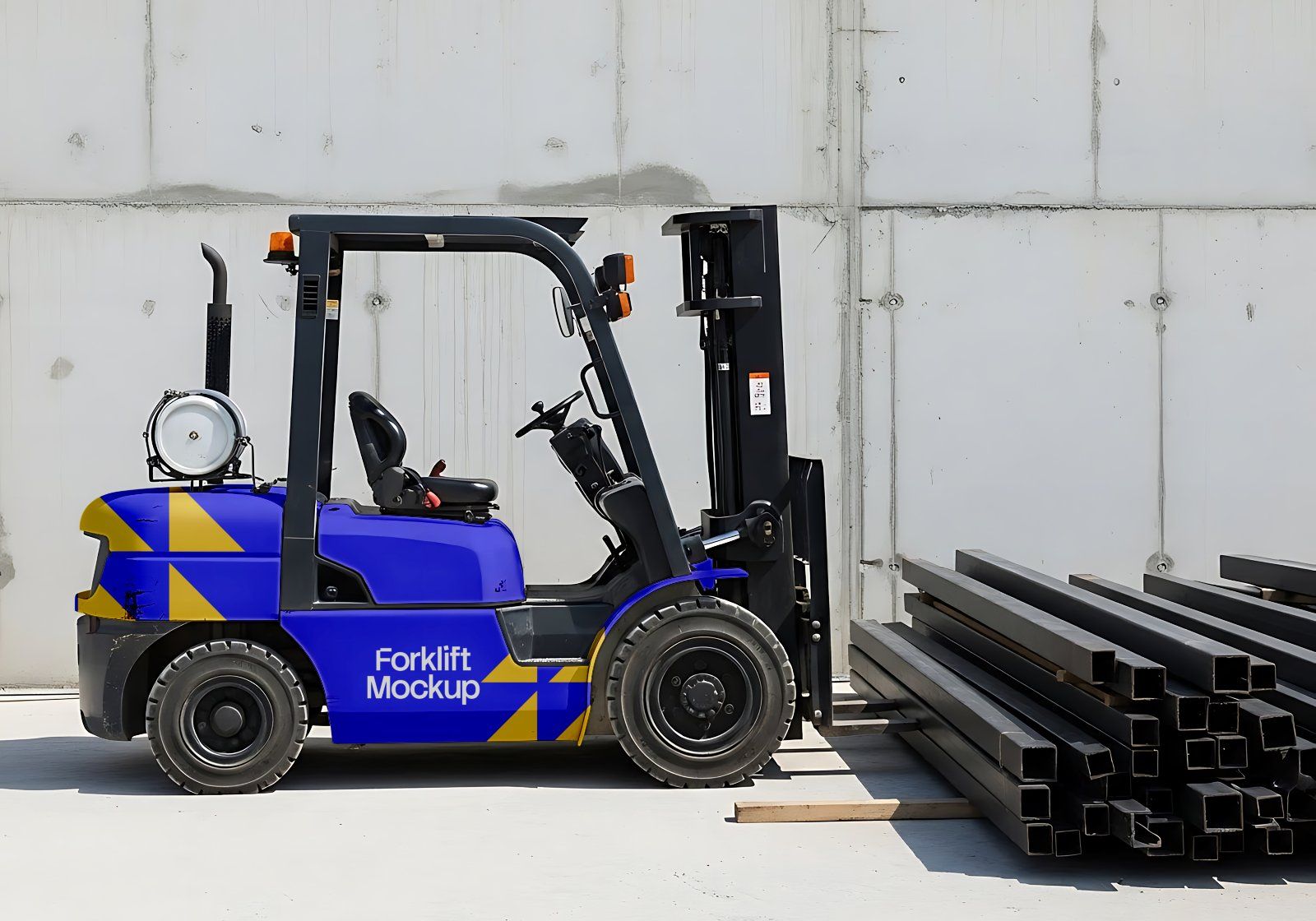 Premium Branding Project Construction Mockup