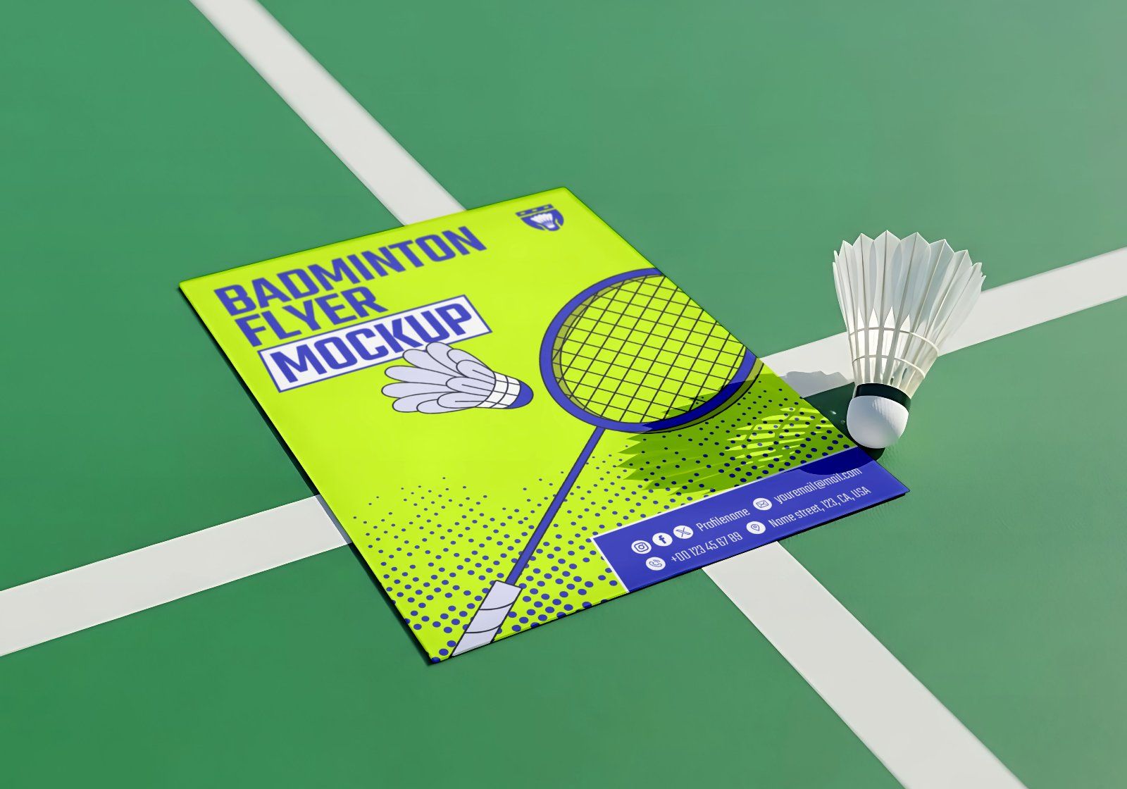 Premium Branding Badminton Mockup