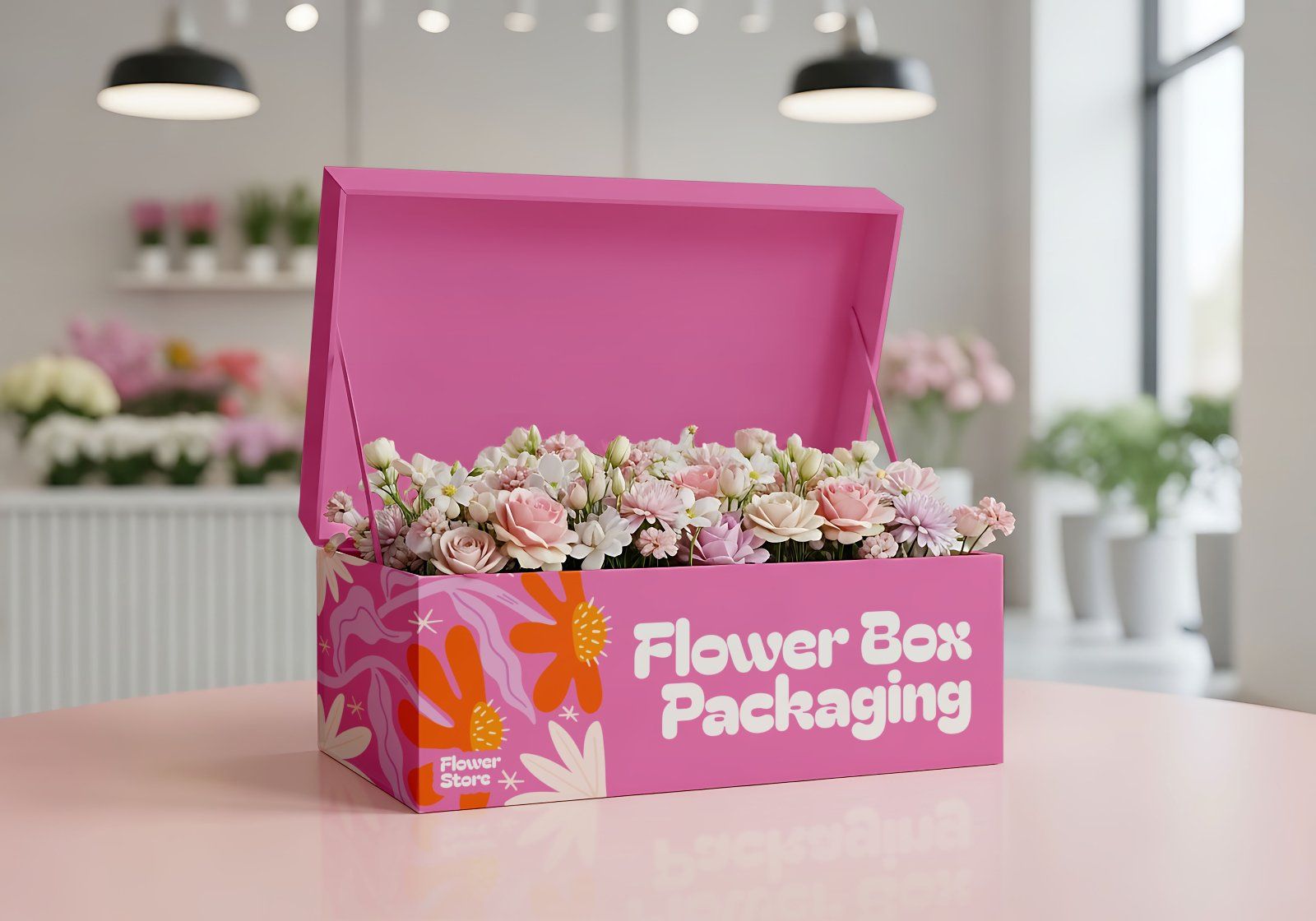 Florist Shop Mockup Bundle – 15 PSD Templates for Florist Branding & Packaging Design