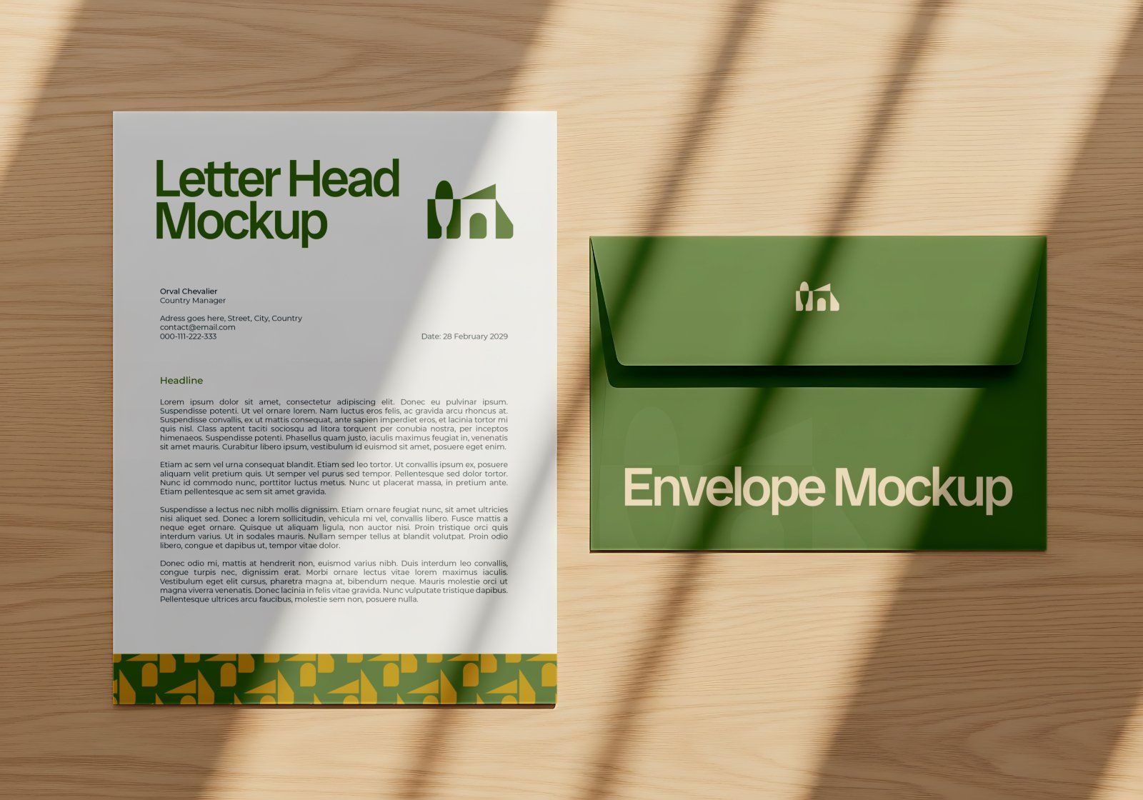 Premium Branding Villa Mockup