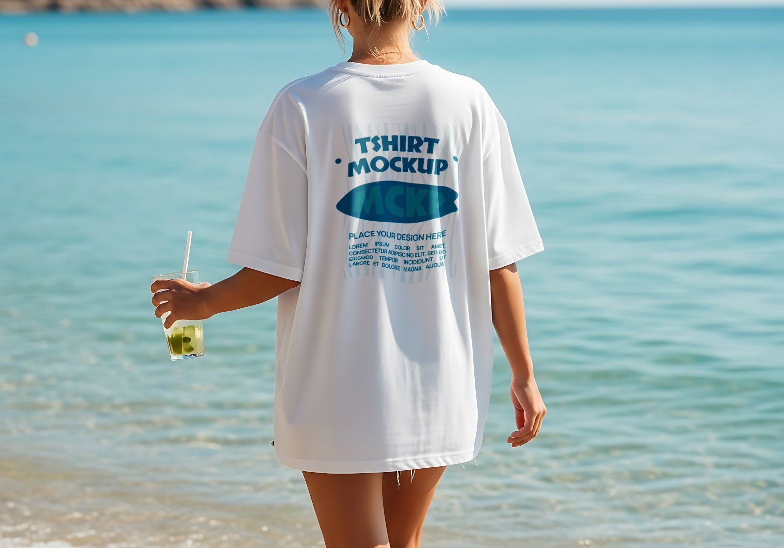 Premium Branding Beach Mockup