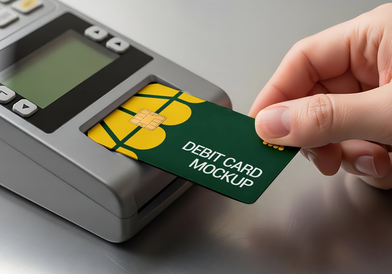 Premium Branding Yellow And Green Supermarket Mockup