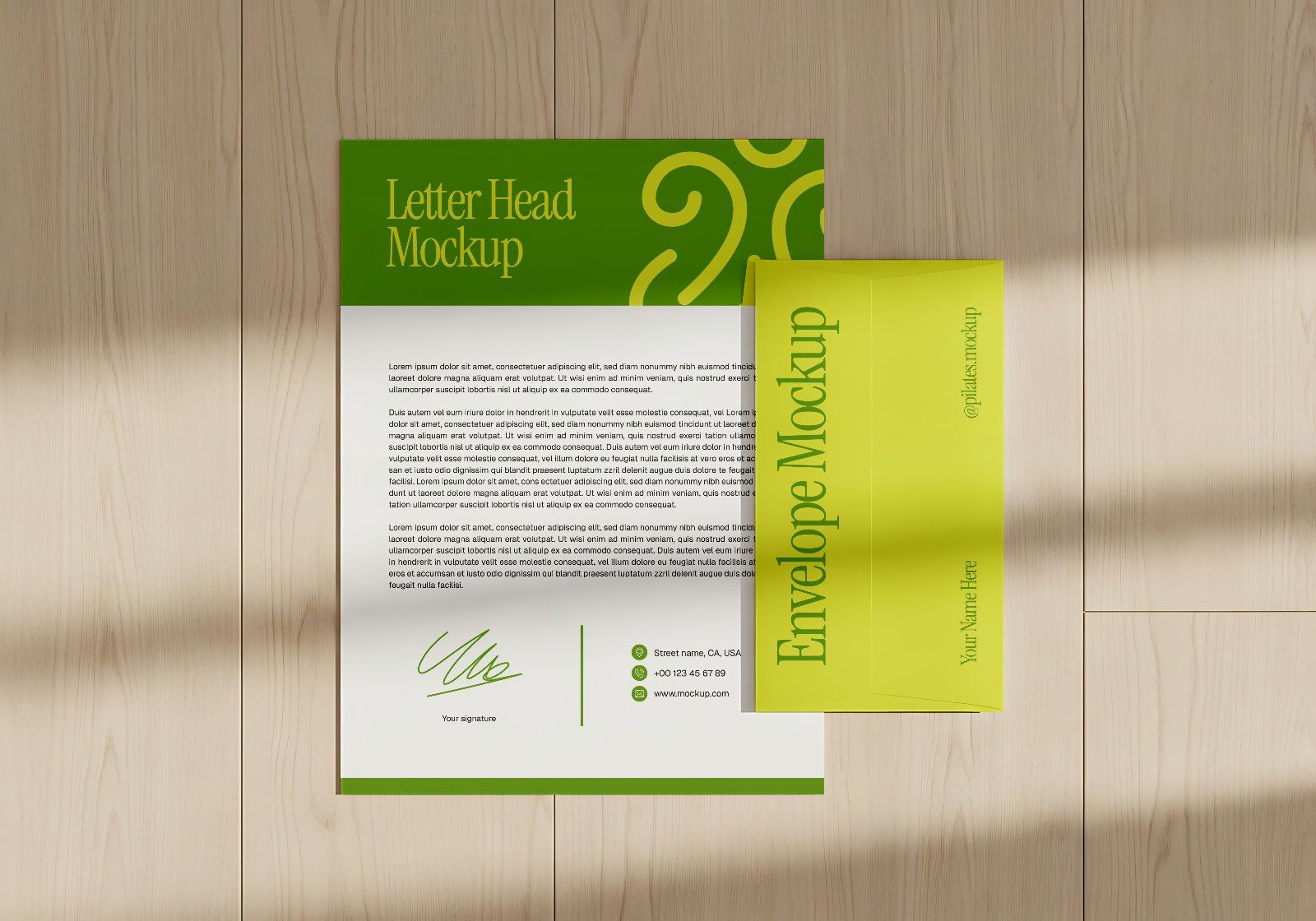 Premium Branding Pilates Mockup - 15 PSD Files