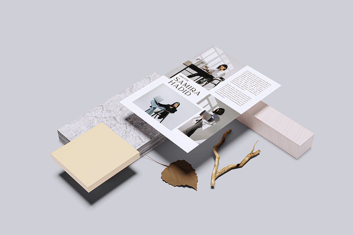 Flyer Mockup – A4 Hanging Clip Horizontal (4 Objects)