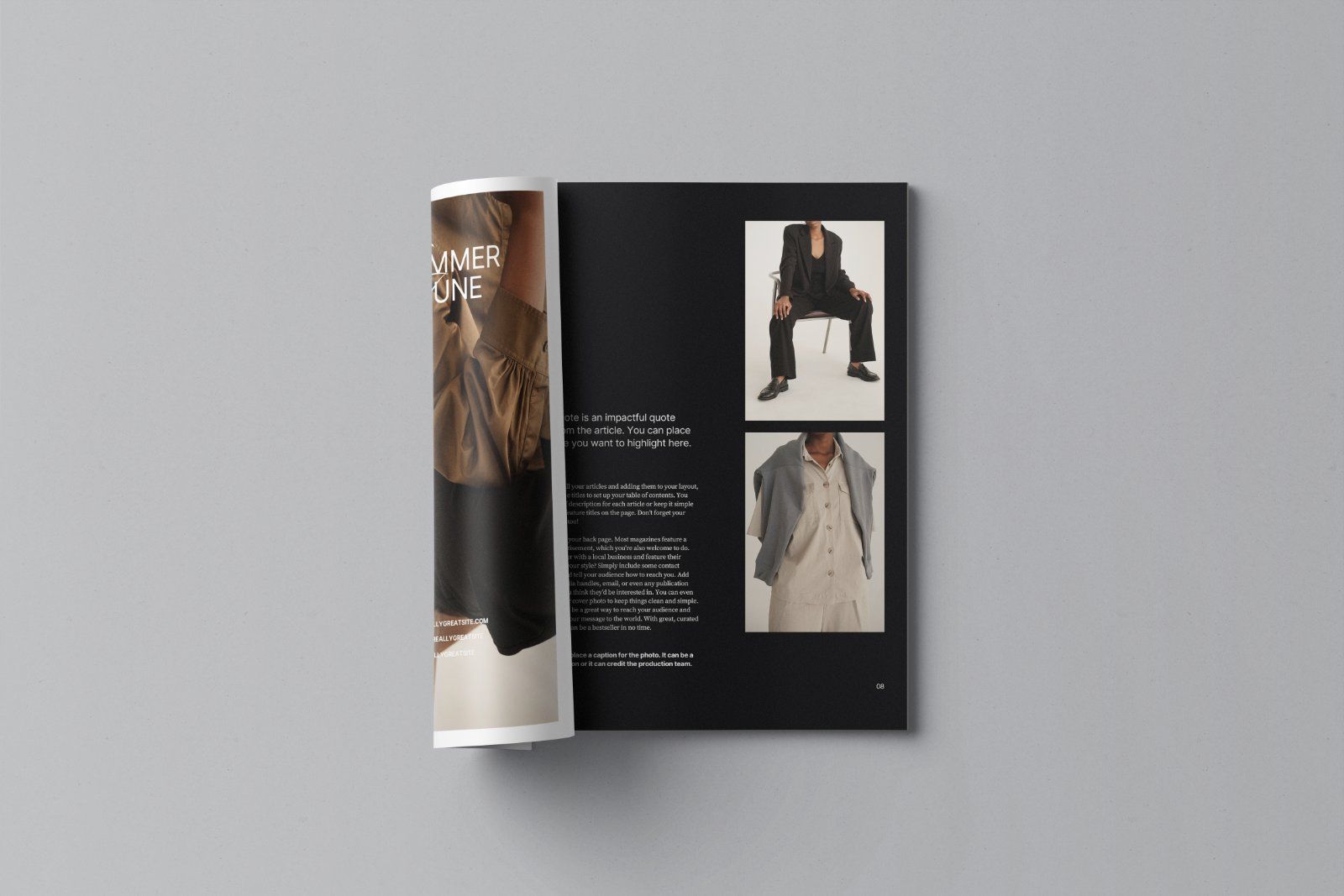 US Letter Magazine Mockup