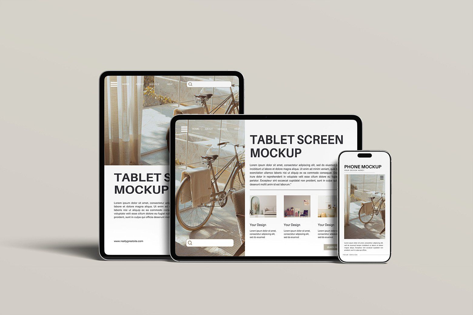 Tablet and Phone Mockup