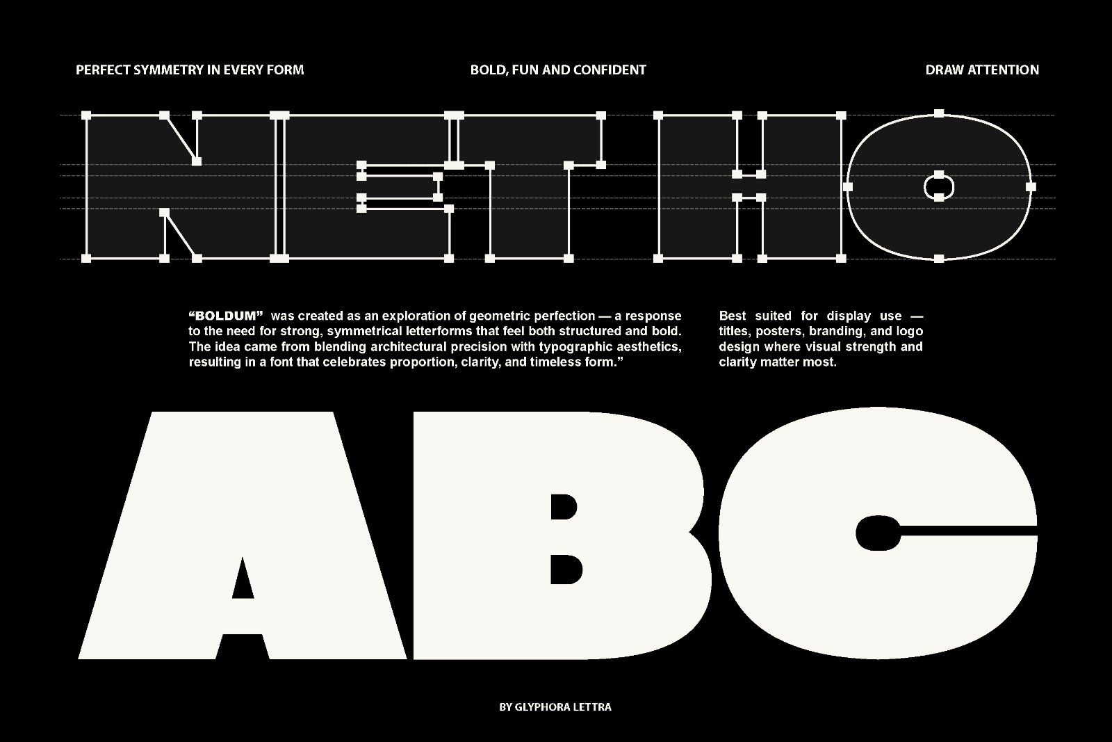 Boldum - Bold Display Sans Serif Font