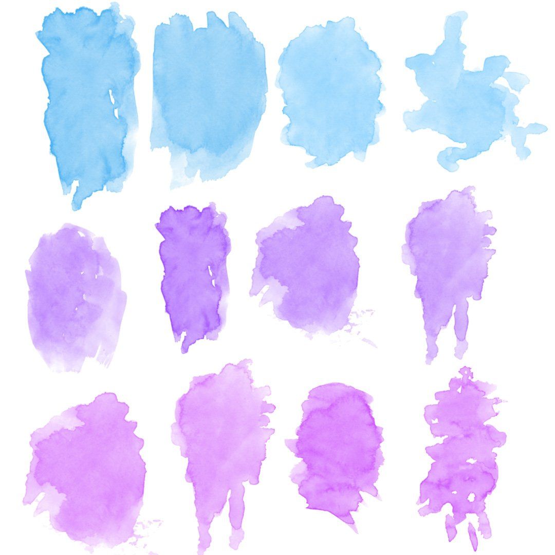 100 Realistic Watercolor Photoshop Brushes - Watercolor Brushes Download - Watercolor Photoshop