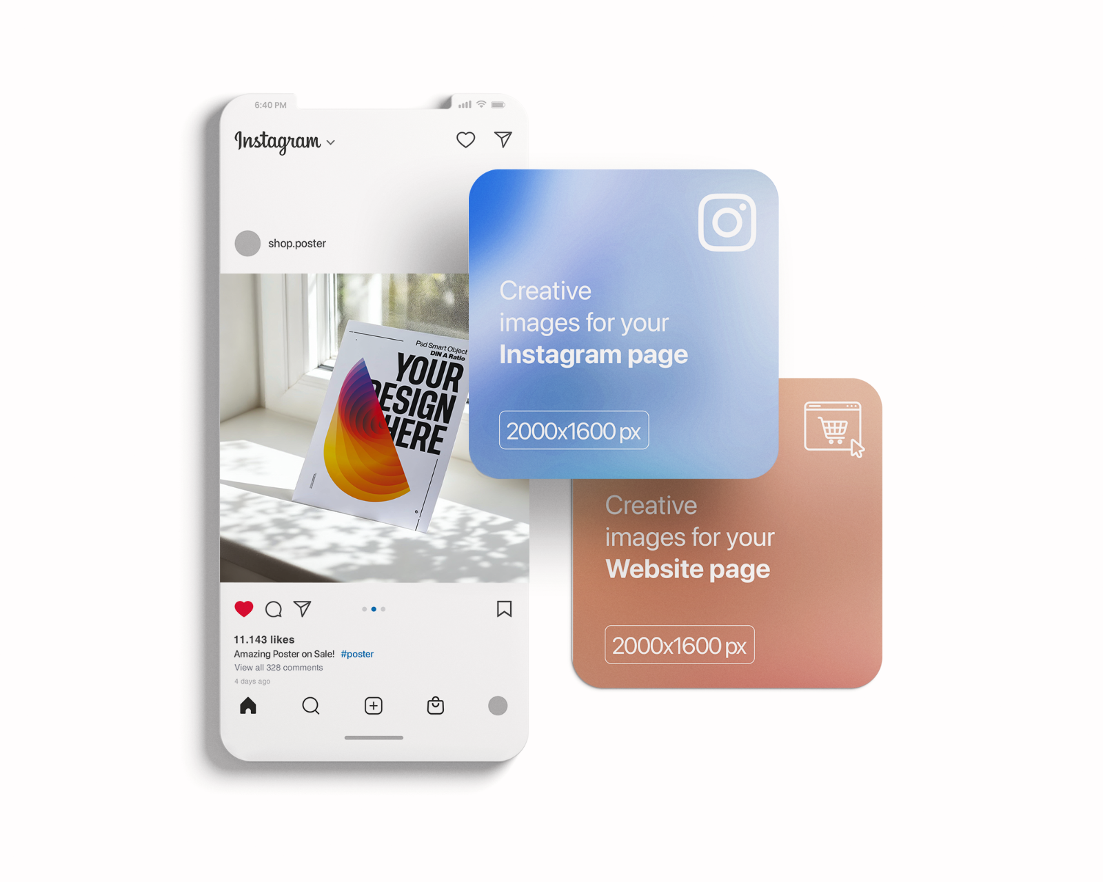 Poster Mockup Bundle: Din A Ratio PSD Template