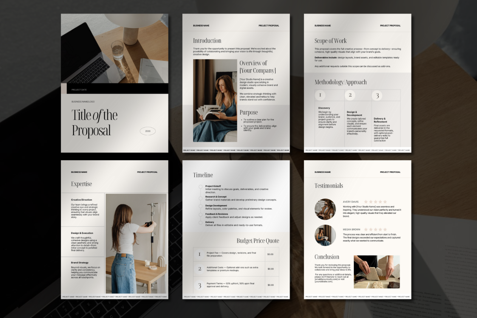 Project Proposal Canva Template
