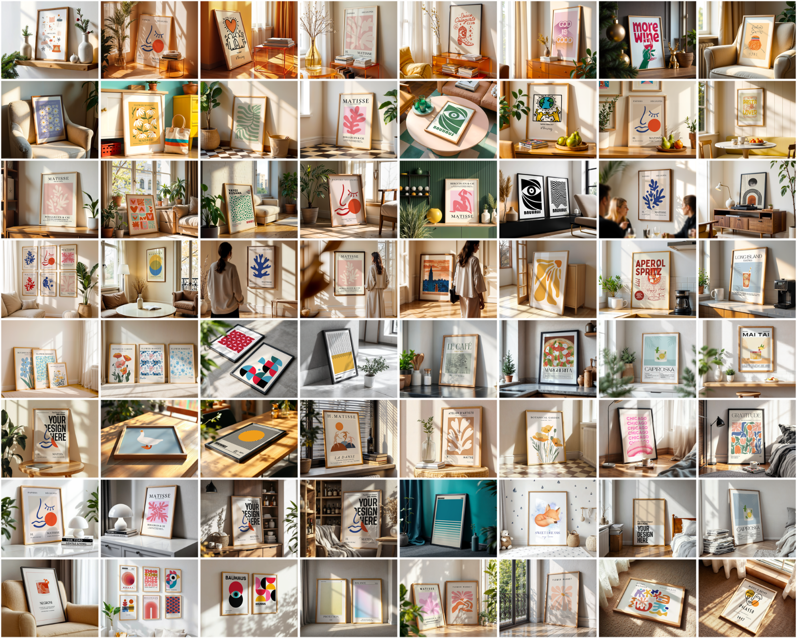 200+ Frames Mockup PSD Bundle: Wall Art Mockups for Designers