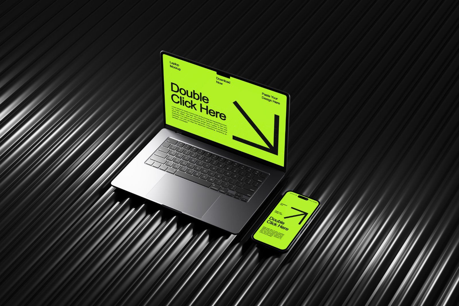 Laptop And Phone Mockup