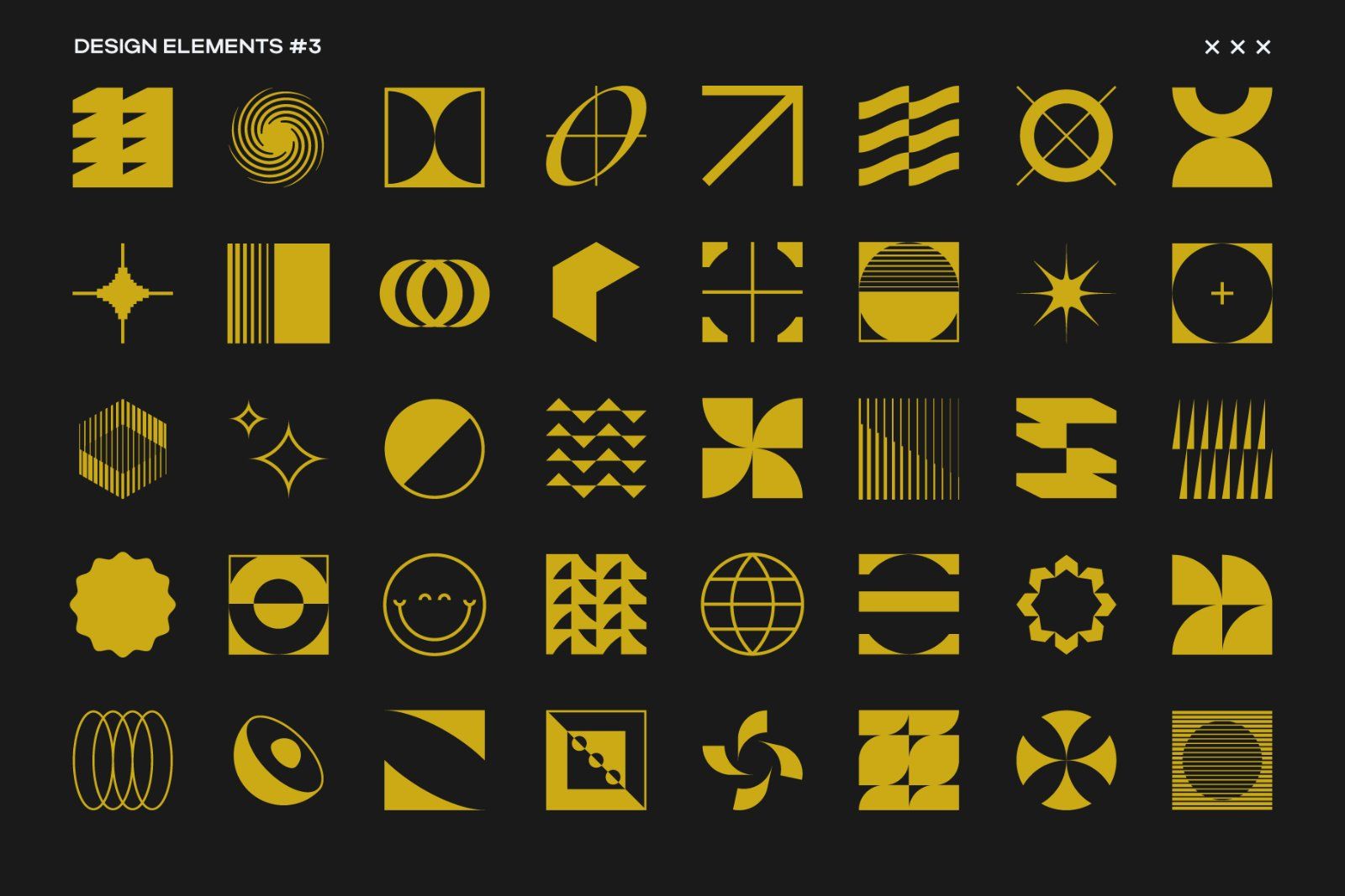 Brutalist Blocks Vector Pack