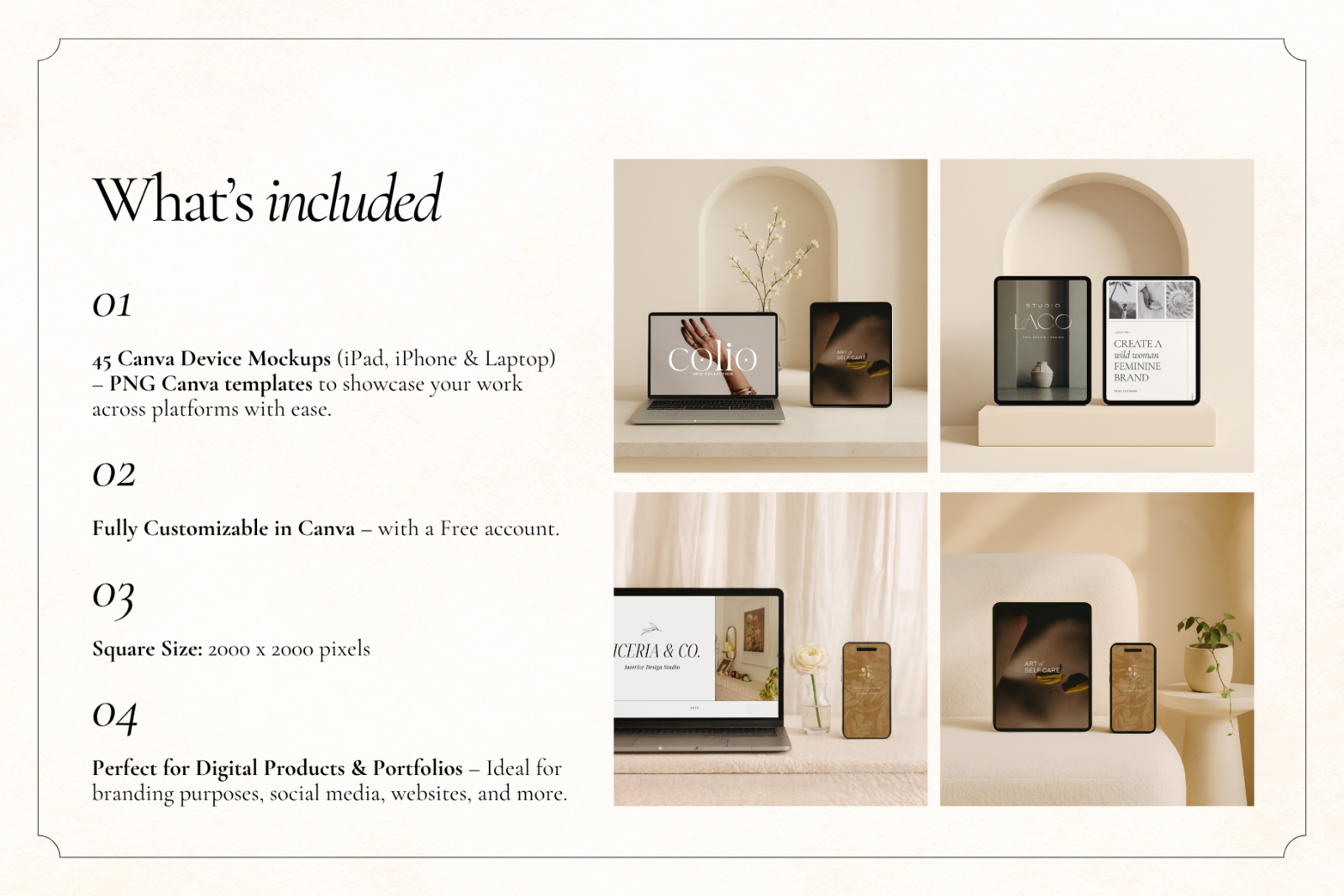 45 Multi Device Canva Mockups