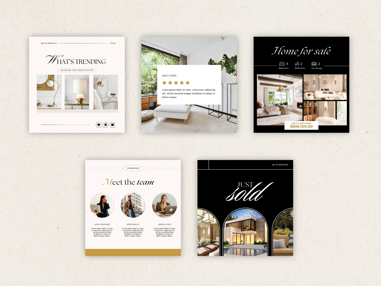 Real Estate Instagram Canva Templates