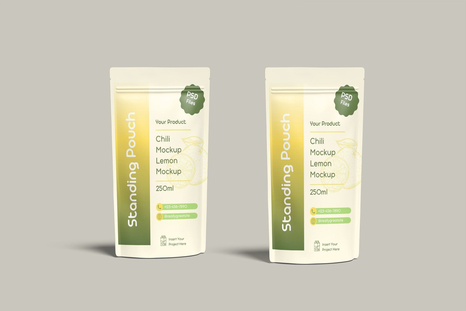 Standing Pouch Mockup