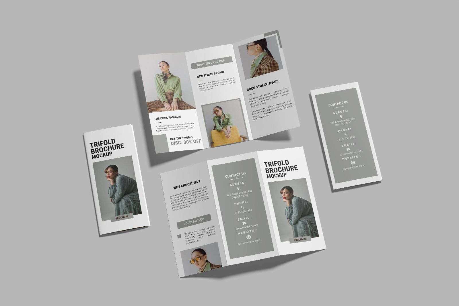 Trifold Brochure Mockup