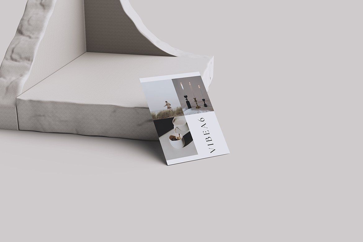 A6 Flyer Mockup (4 Objects)