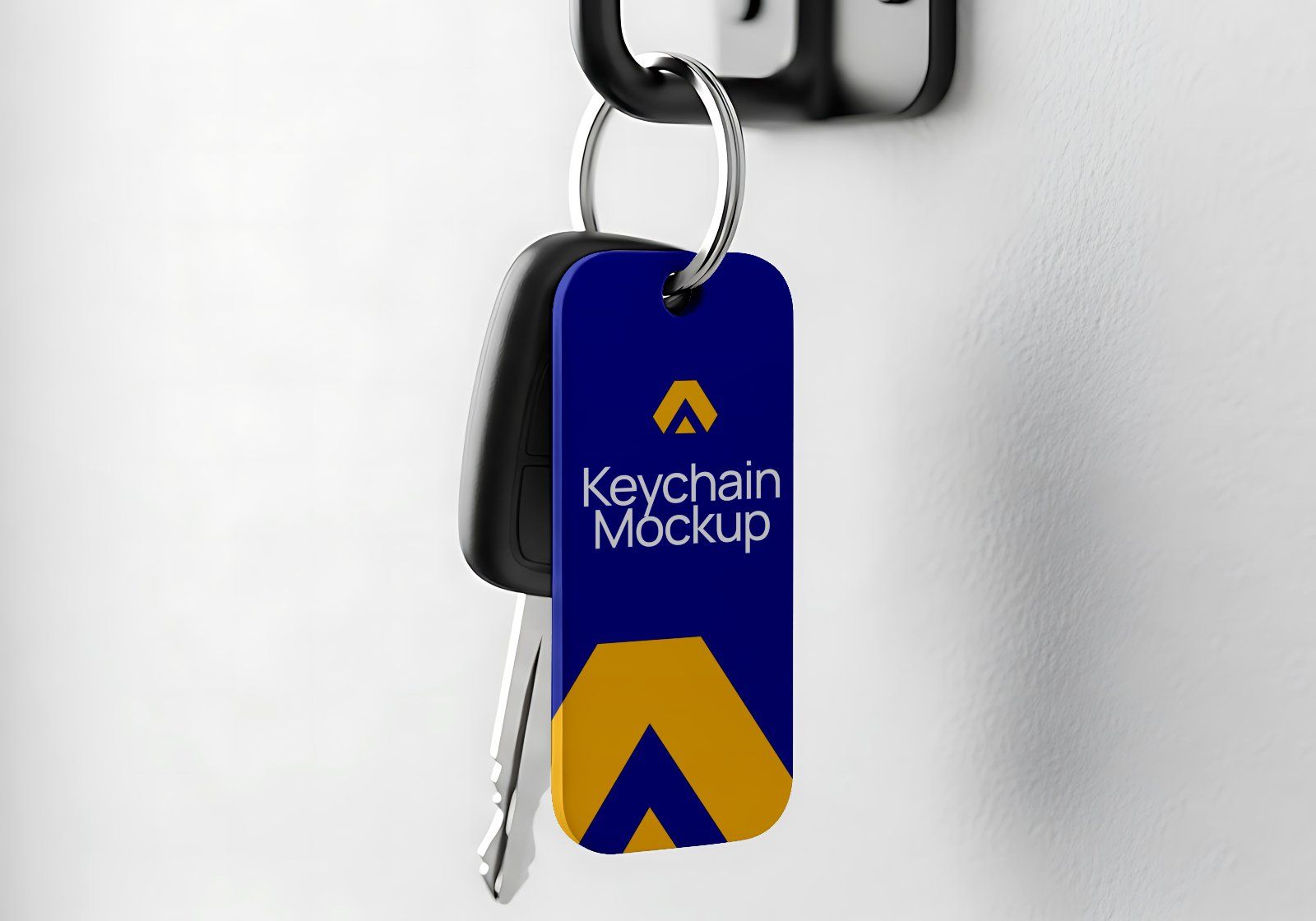 Car Keychain Mockup PSD