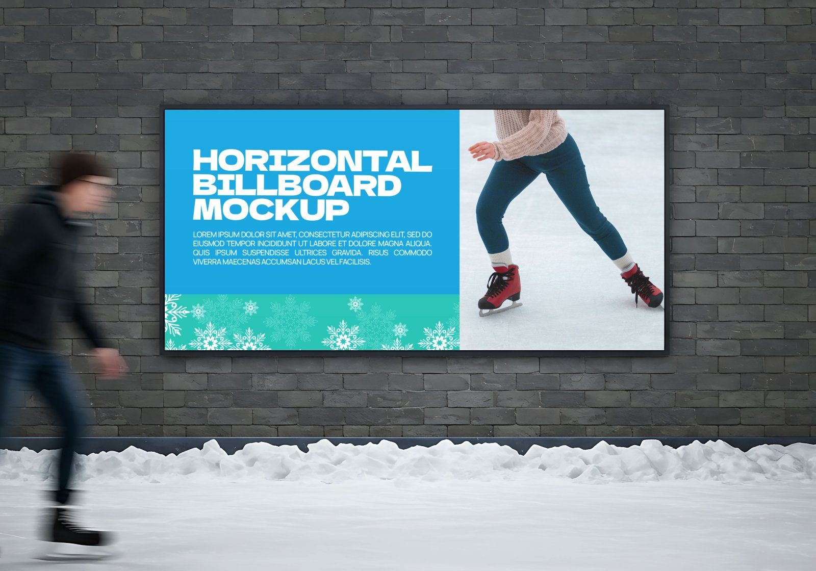 Premium Ice Skating Branding Mockup Bundle – 15 PSD Templates for Winter Sport & Rink Promotions