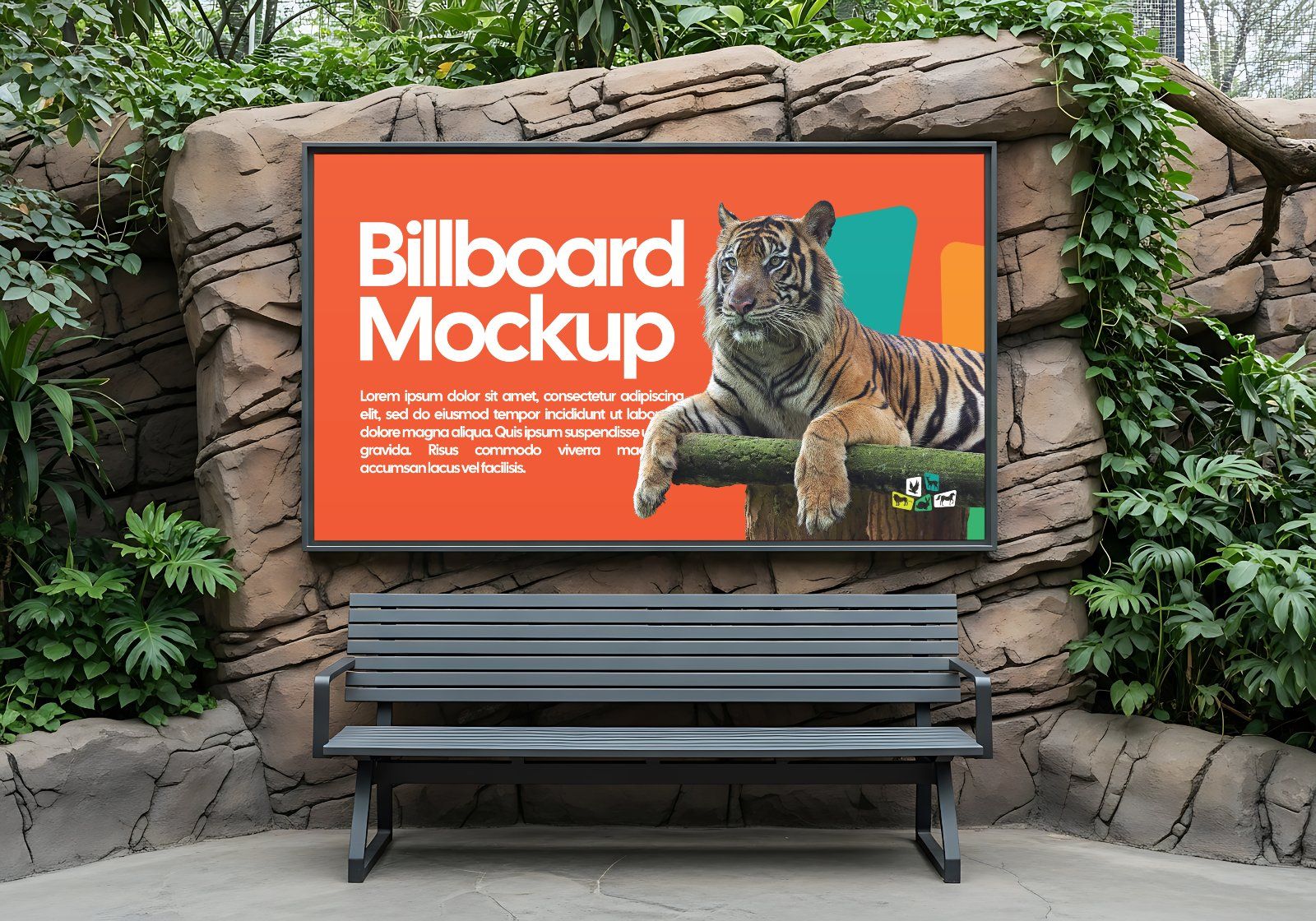 Premium Zoo Park Mockup