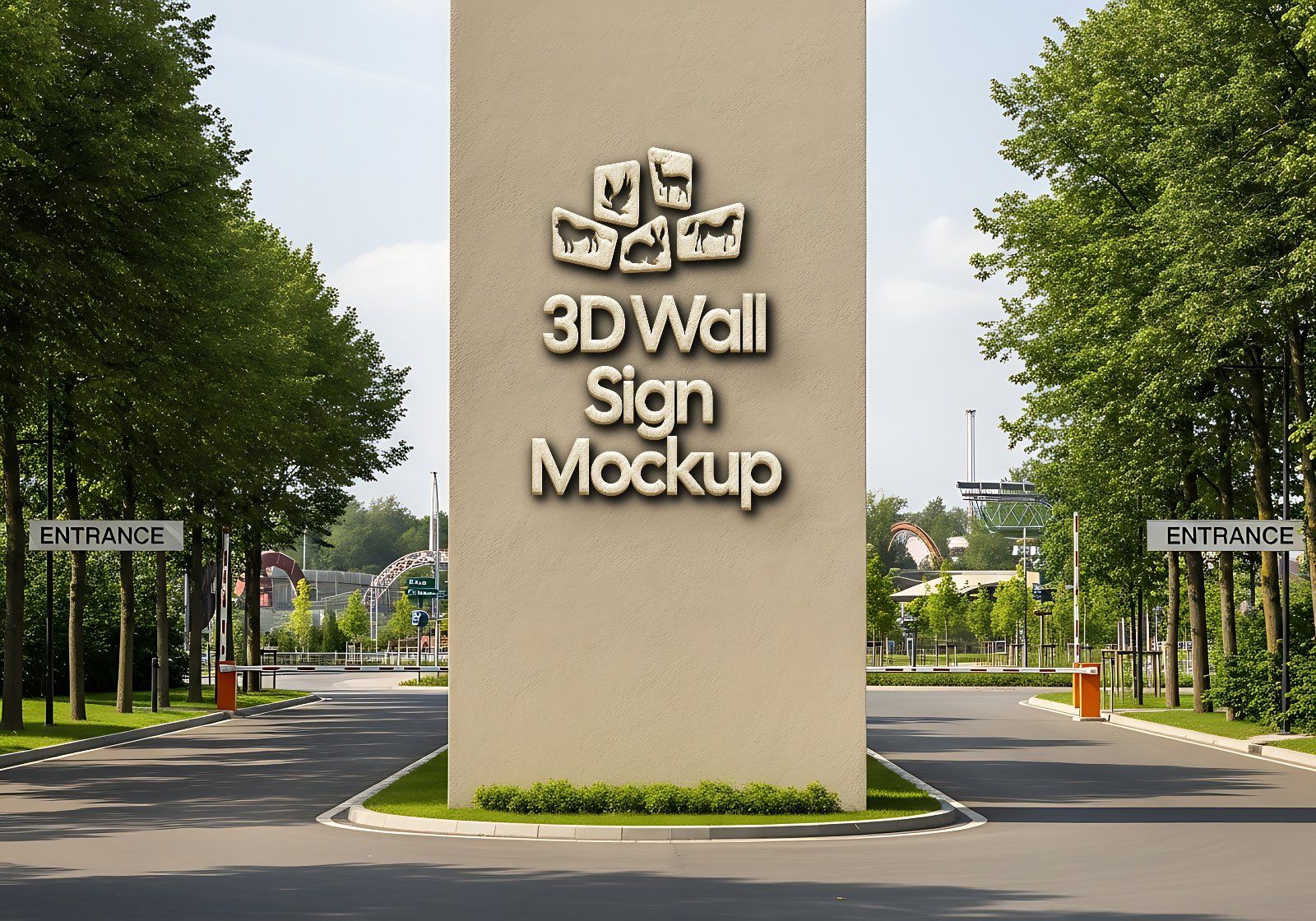 Premium Zoo Park Mockup