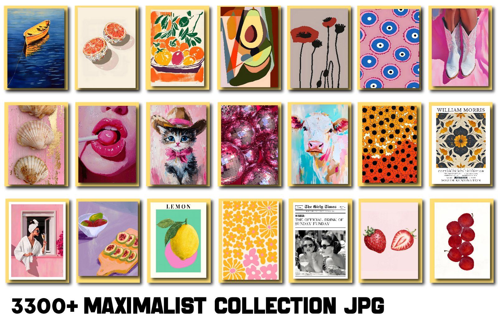 Maximalist Wall Art Collection Entire Shop Sale, Bundle Wall Art, Aesthetic wall posters, Wall Art,