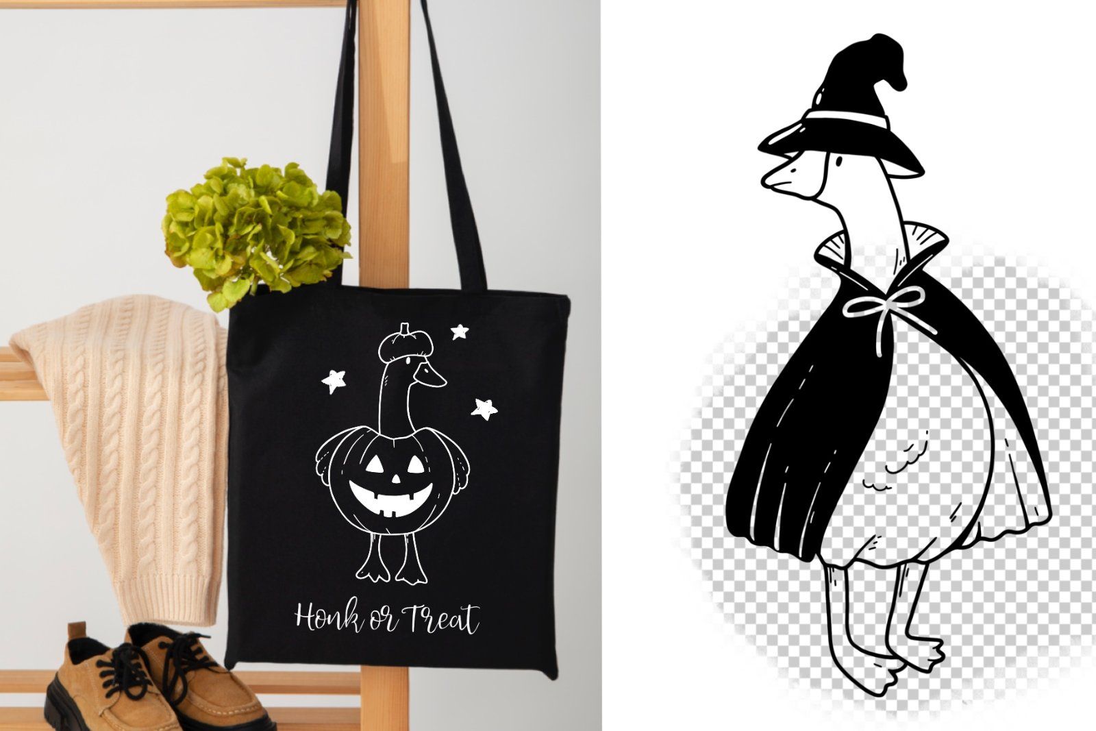 Halloween Silly Goose PNG,SVG