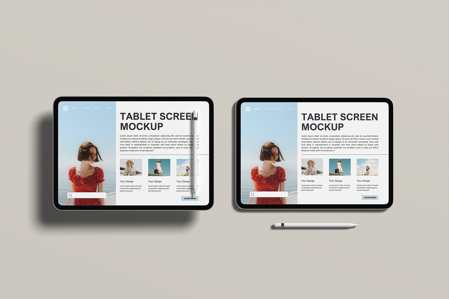 Tablet Screen Mockup