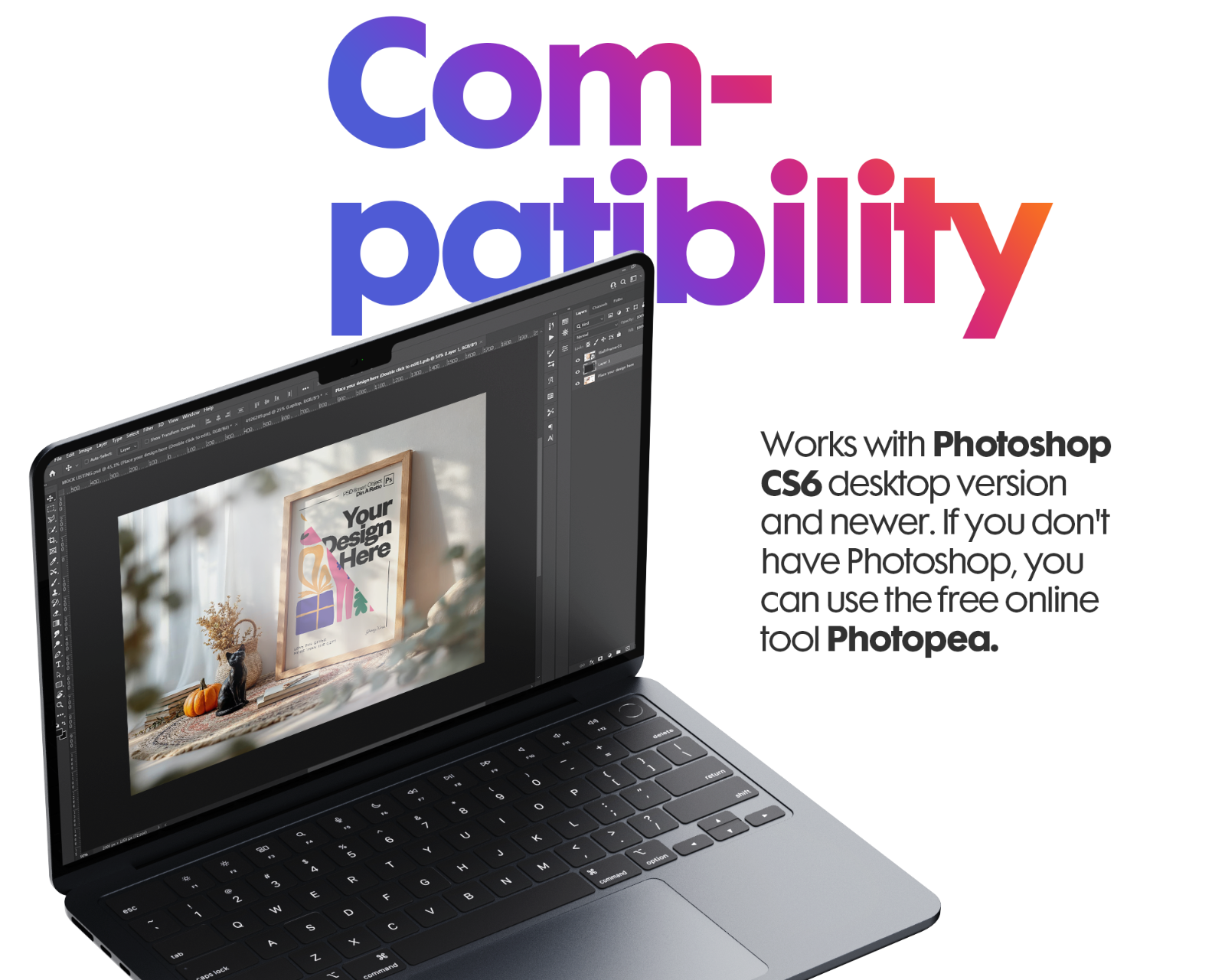 Halloween Frame Mockup Bundle: Rustic Autumn Wall Art Display (100 PSD Files)