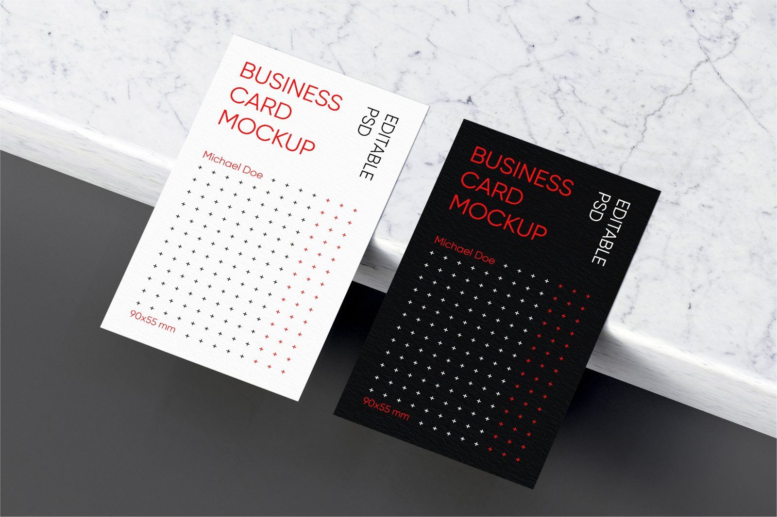 Modern Business Card Mockup Set