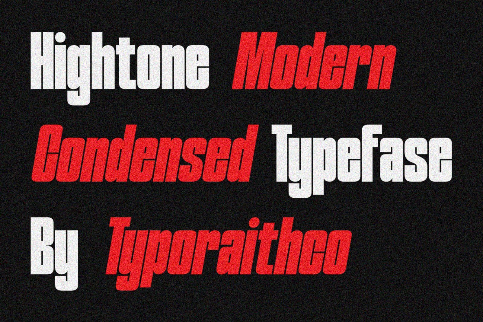 Hightone | Condensed Duo Font