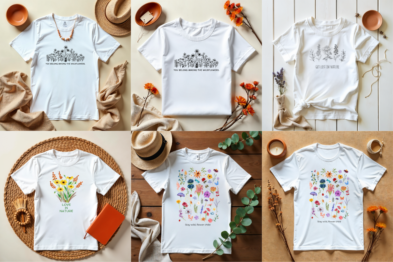 T-Shirt Mockup Bundle Canva Editable