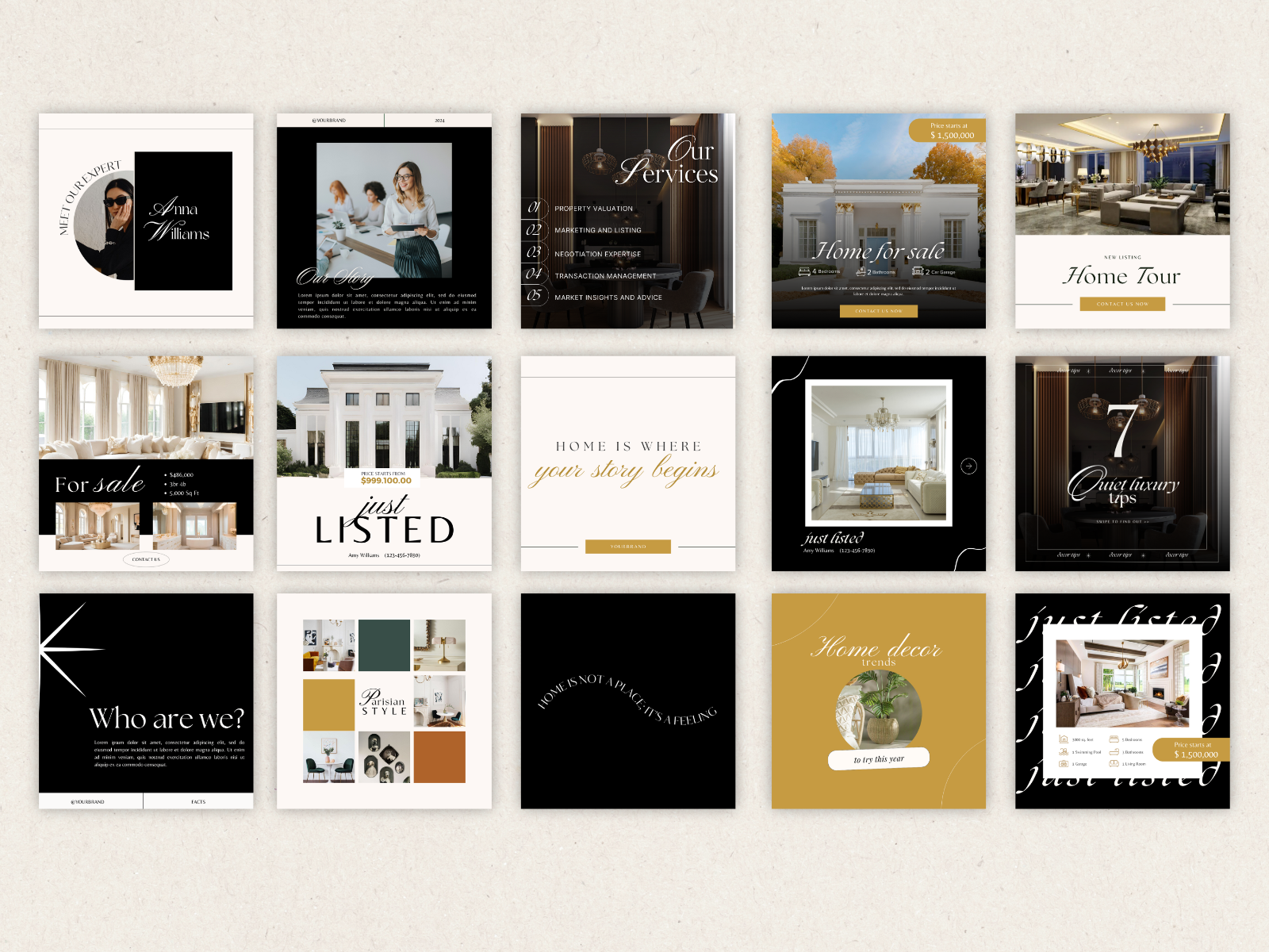 Real Estate Instagram Canva Templates