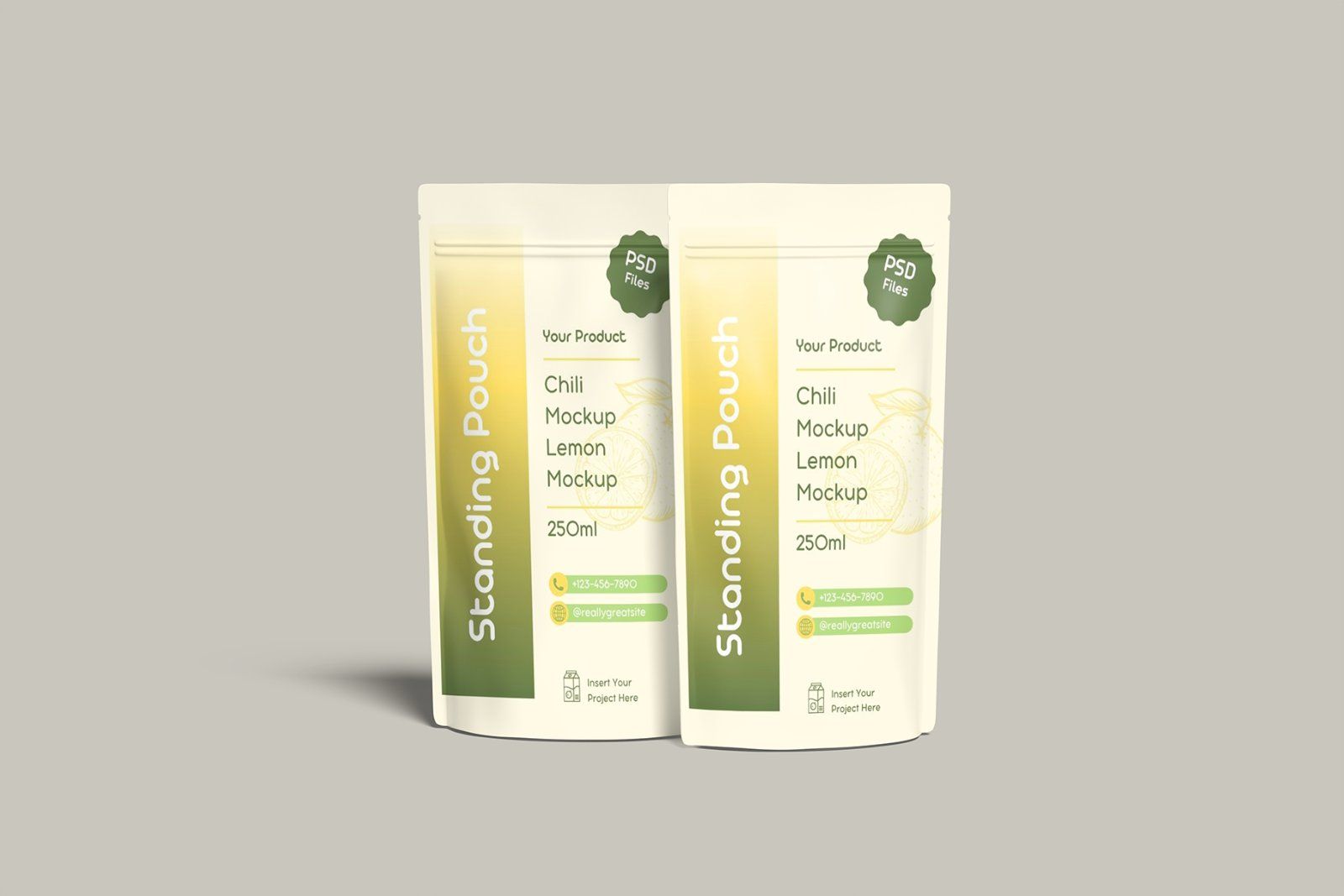 Standing Pouch Mockup