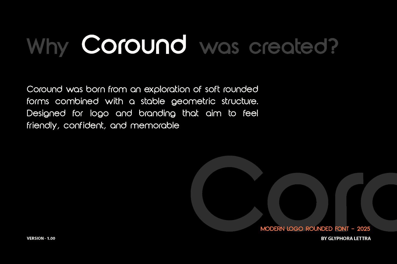 Coround -  Logo Font Family
