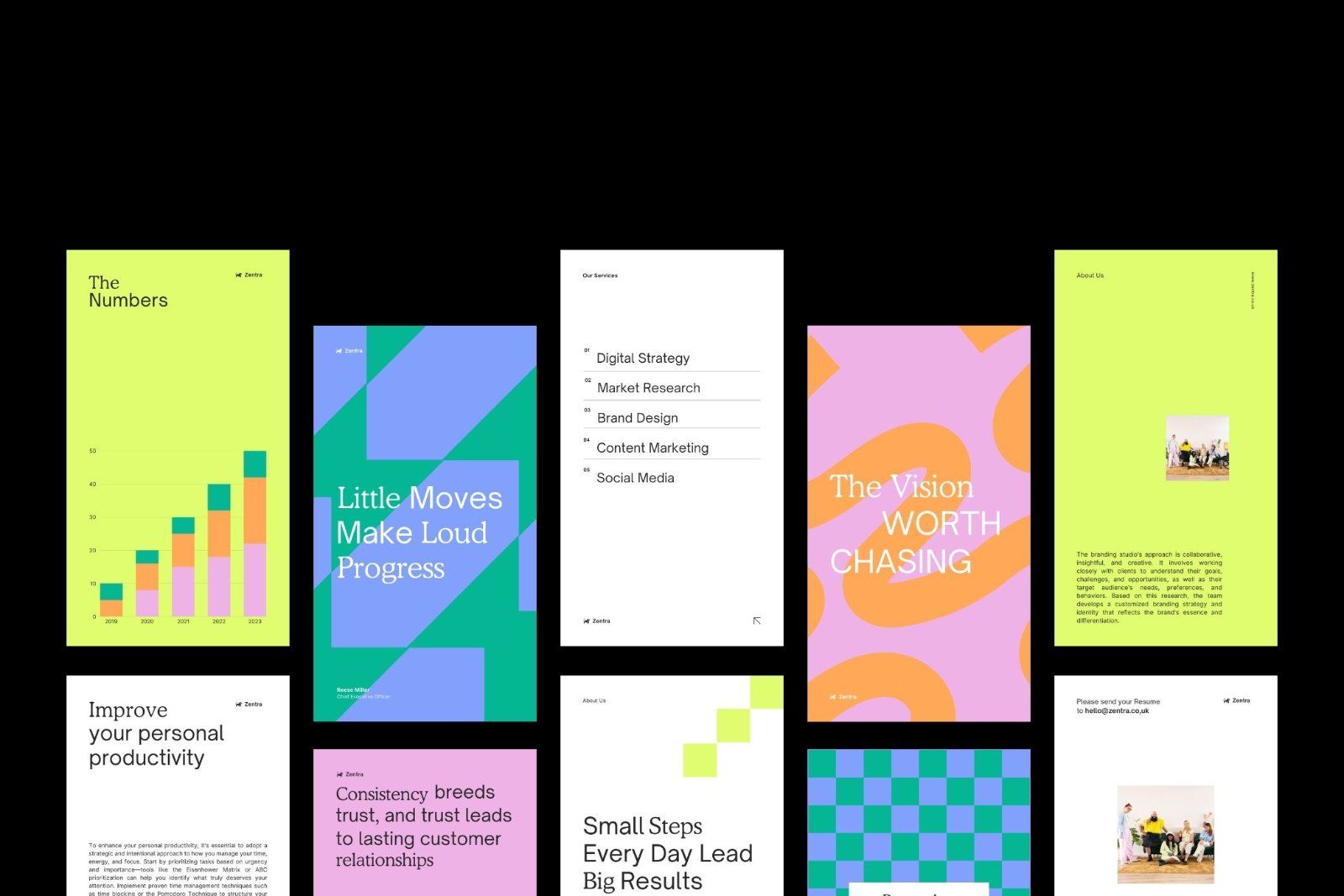 Zentra - Canva Business Social Media Pack