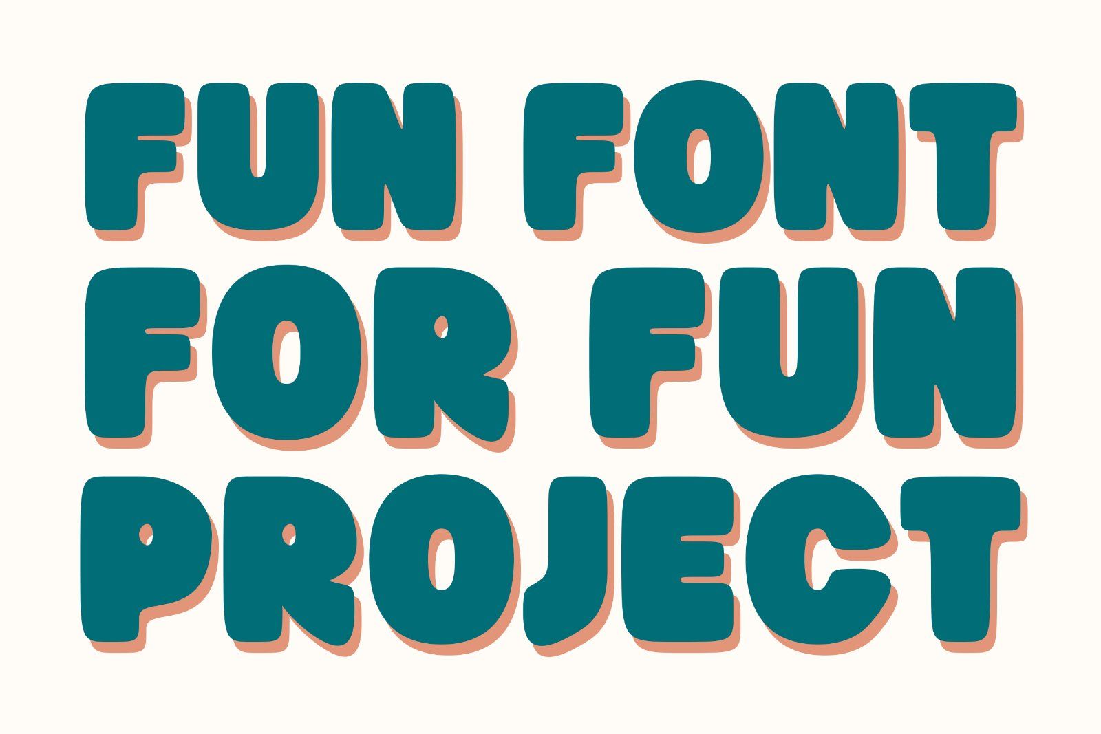 Bubble Gummy | Playful Display Font