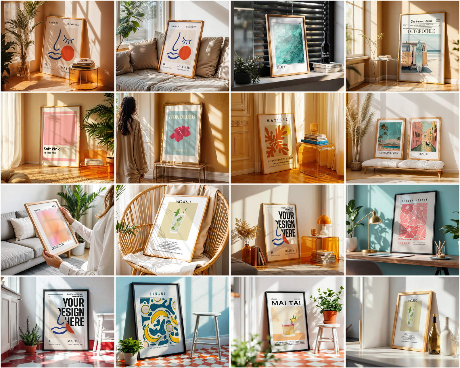 100+ Frame Mockup PSD Bundle Set