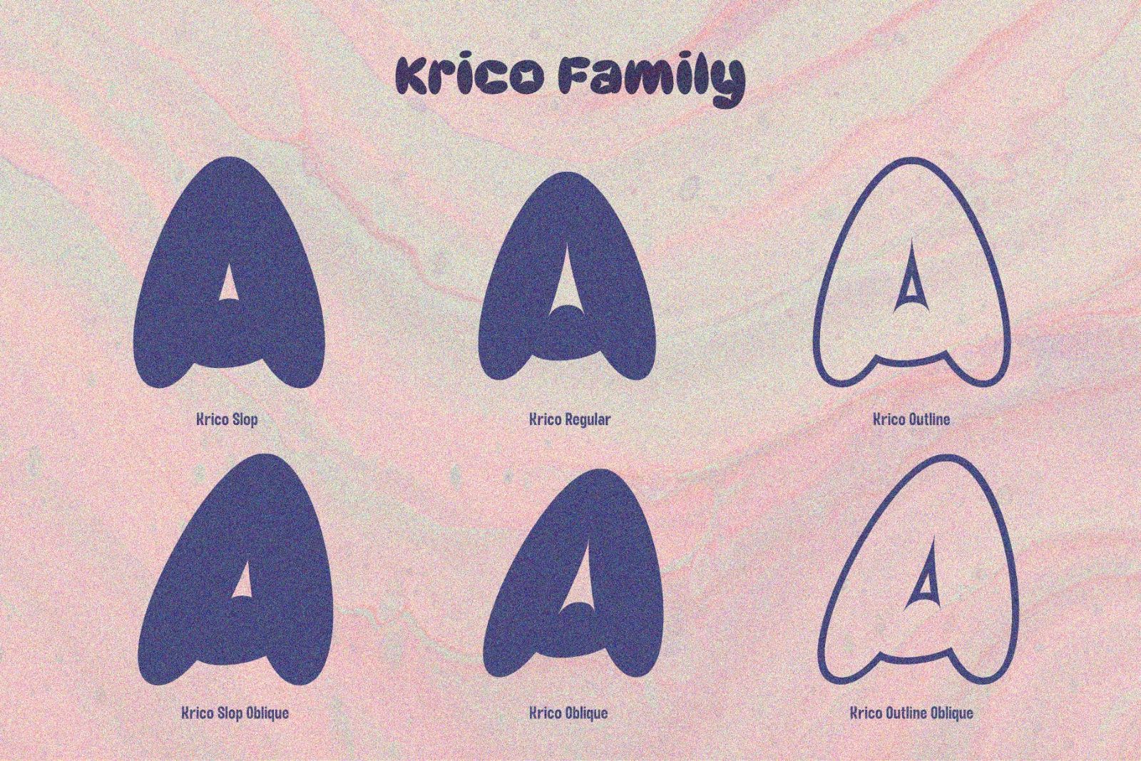 KRICO-Retro Bubble Font